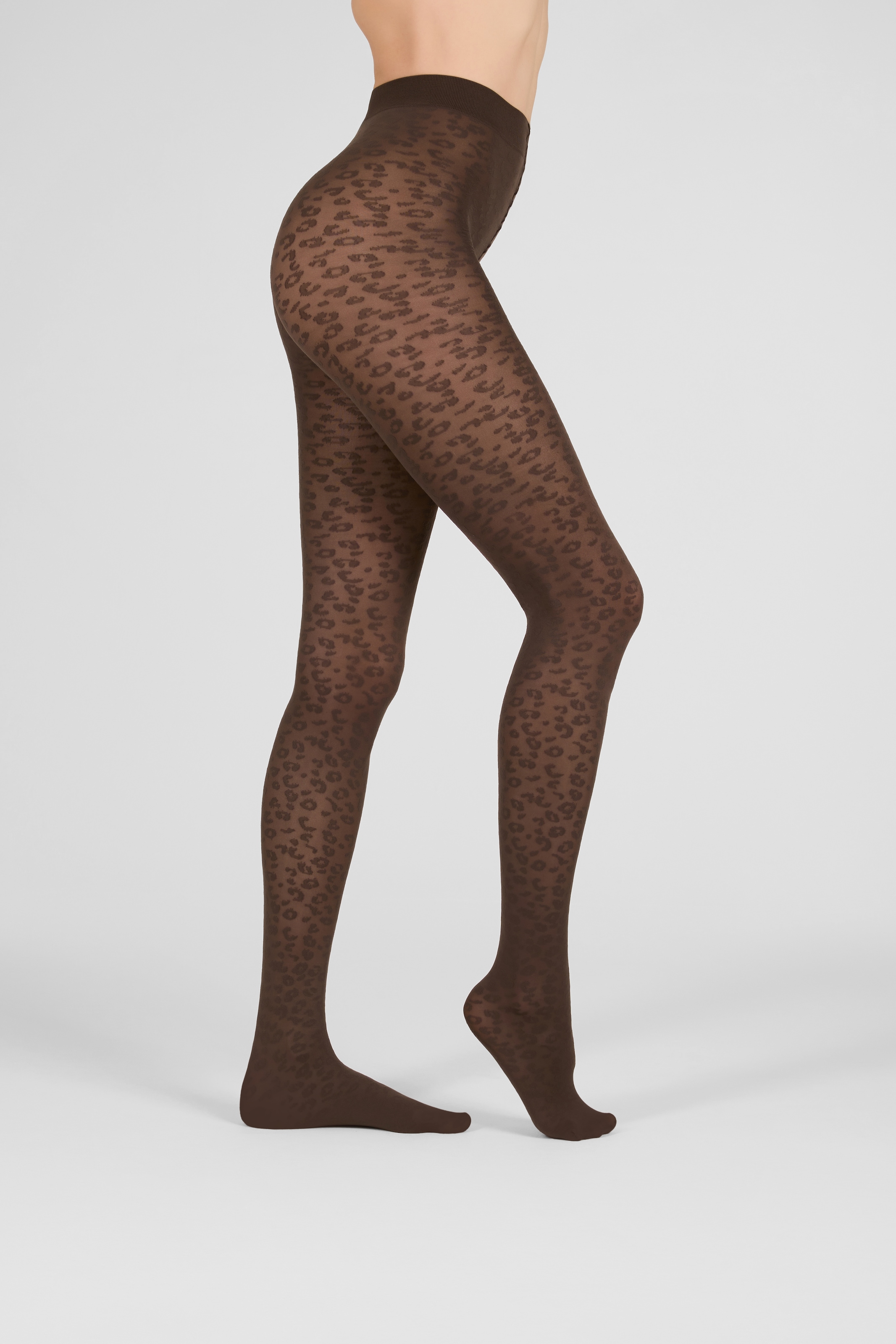 Camano Feinstrumpfhose 50 DEN mit Leopardenmuster, 50 DEN