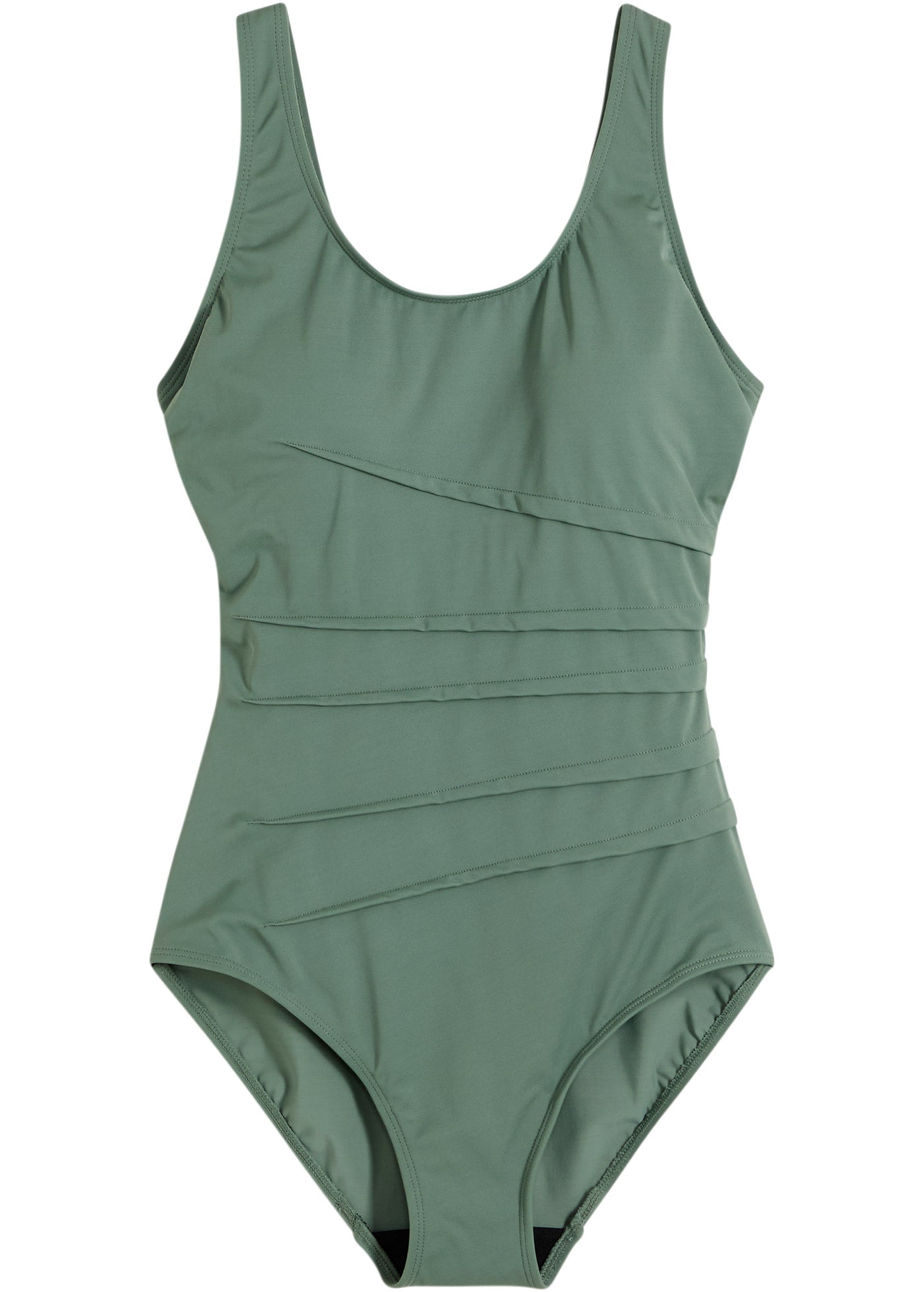 bonprix Badeanzug verschiedene Grössen, Shape-Design mit Zierfalten, sportlicher Stil