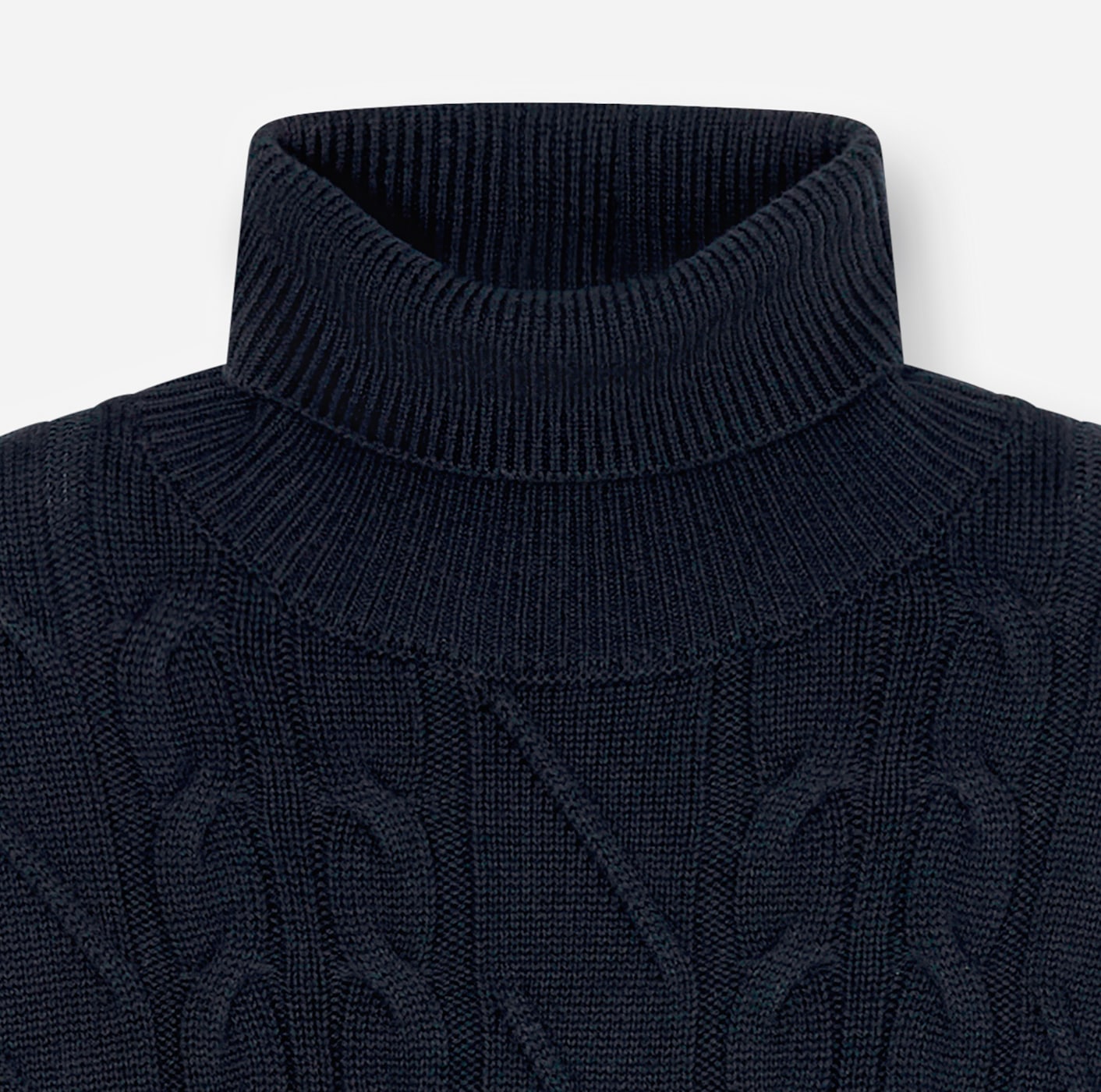 OLYMP Pull à col roulé »Casual« regular fit, mit Wollanteil, Zopfmuster