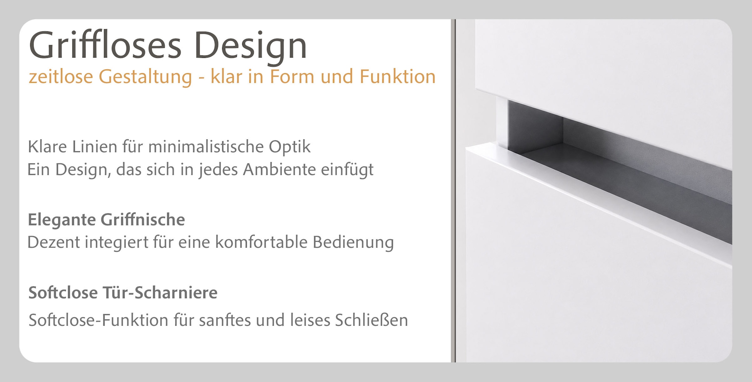 GOODproduct Badmöbel-Set »BOZEN, 4-tlg. Unterbecken-Set - Seitenschrank«