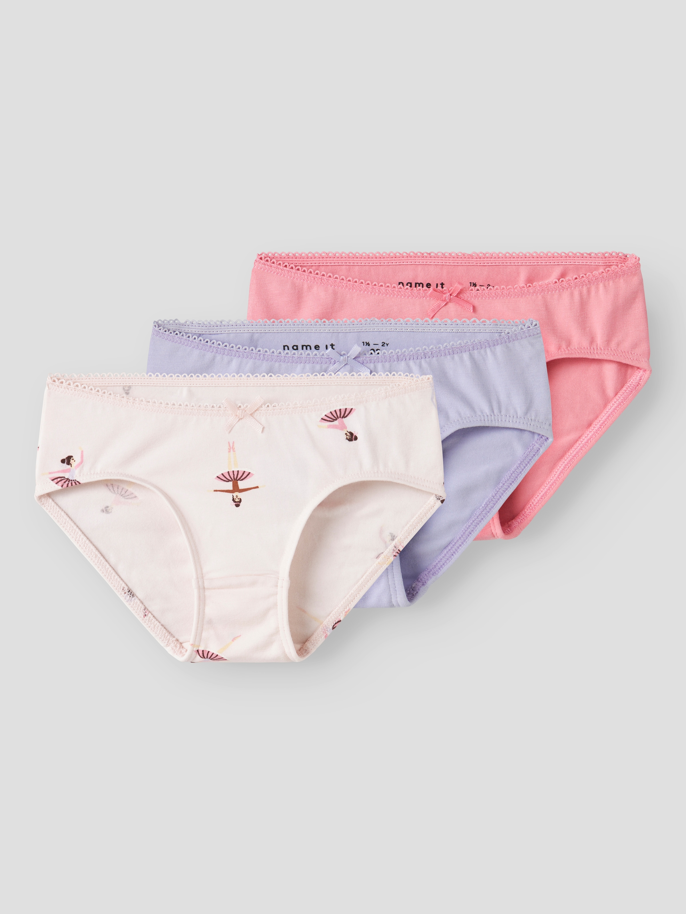 Image of Name It Panty "NMFBRIEFS 3P BALLARINA NOOS" 3 Stk.