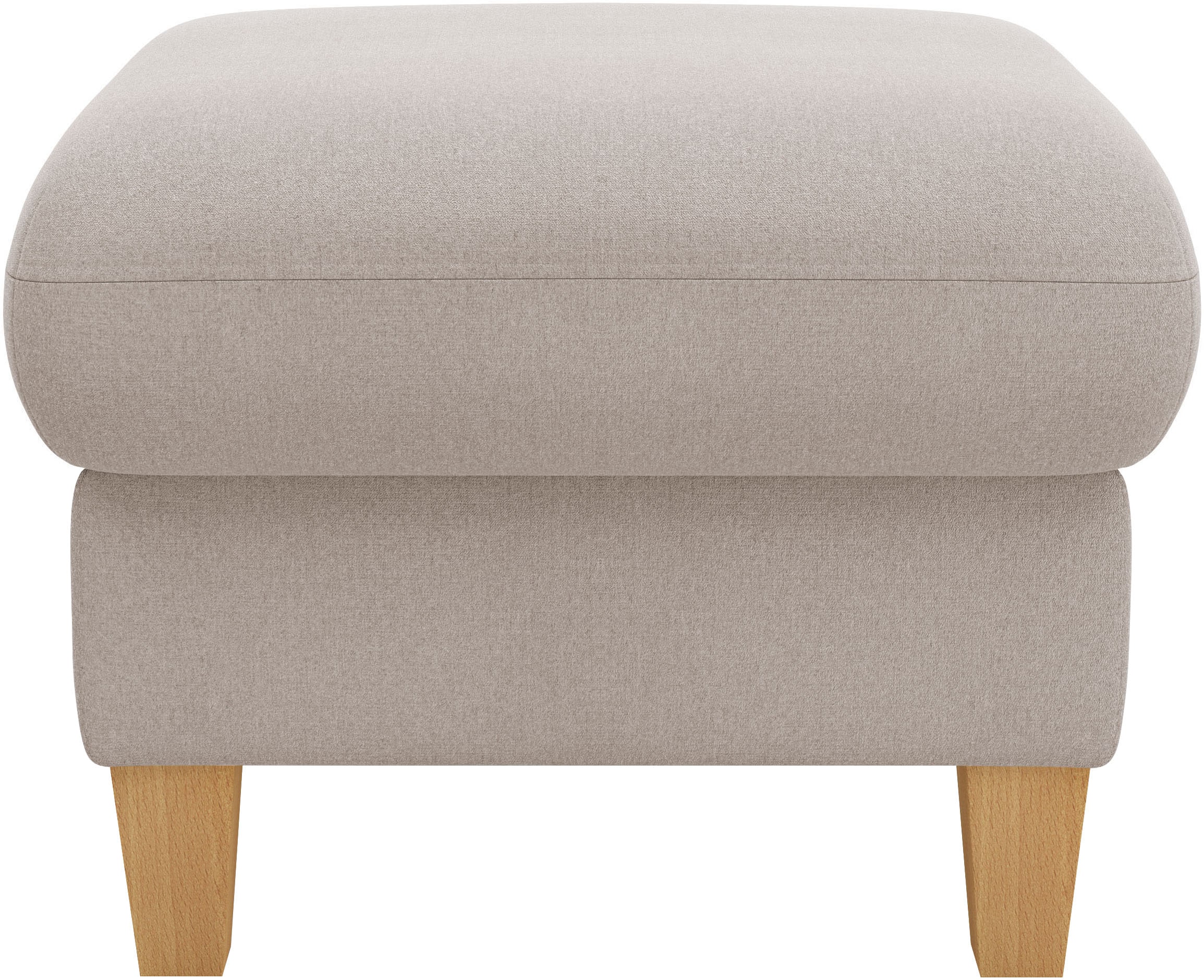 Home affaire Polsterhocker »Rochelle«, (1 St.), Massive 12 cm Holzbeine