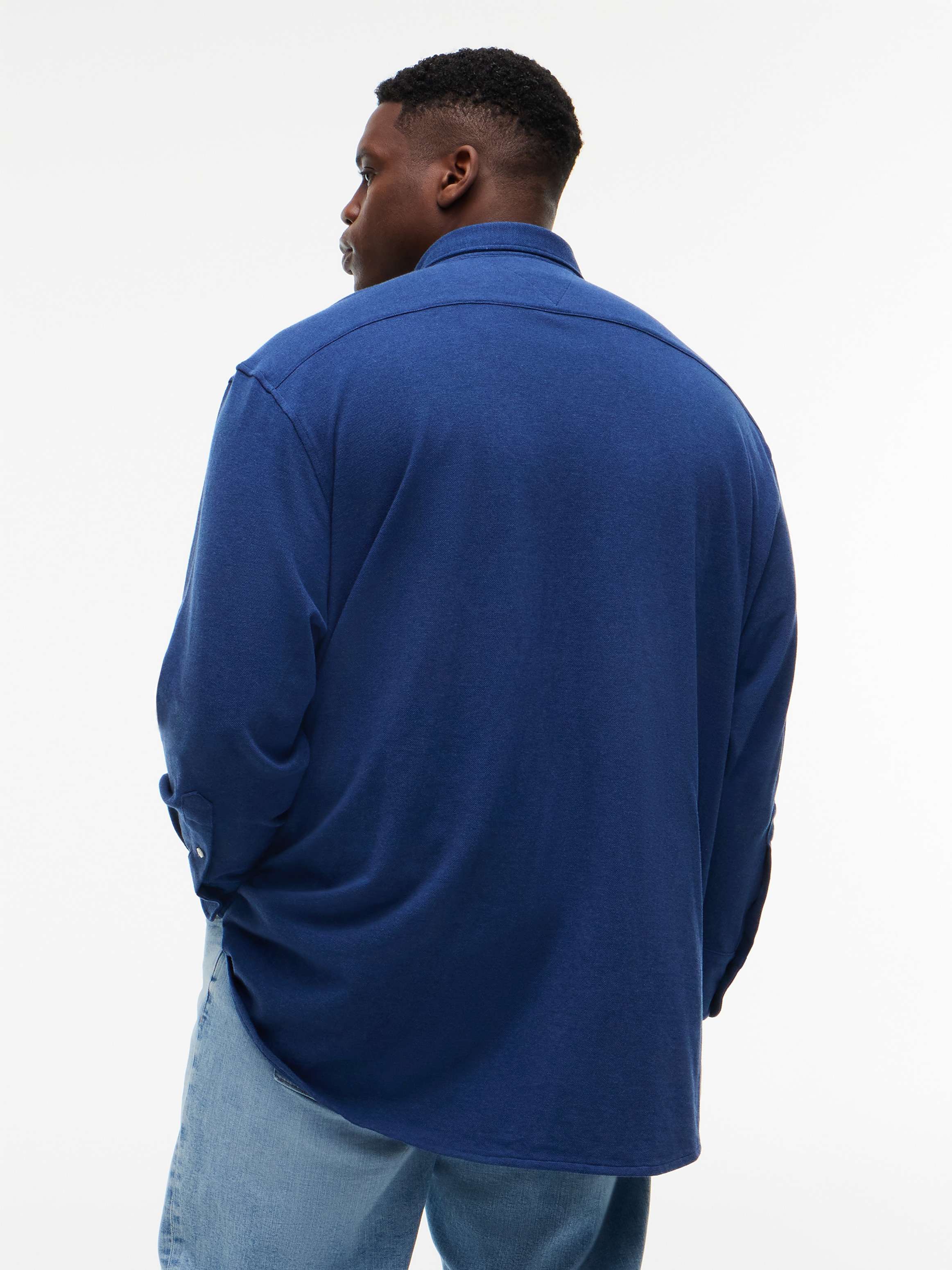 Tommy Hilfiger Big & Tall Chemise à manches longues »BT-KNIT PIQUE FEATHERWEIGHT SLIMFIT« grandes tailles