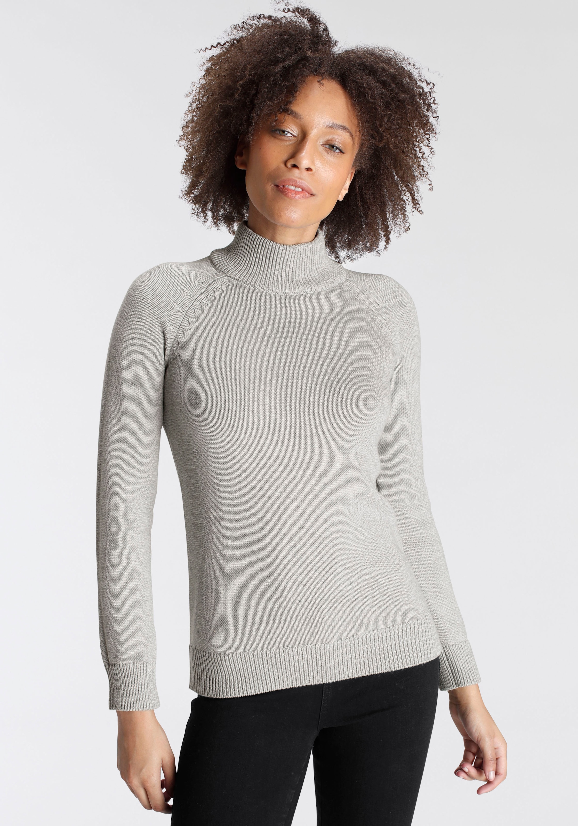 Rollkragenpullover »Rolli unifarbend«, mit Rollkragen