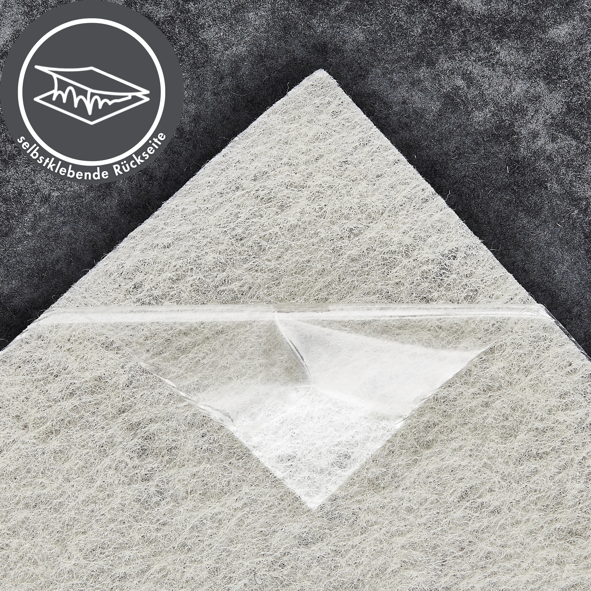 Andiamo Teppichfliese »Colmar Nadelfilz«, quadratisch, 4 mm Höhe, 40x40 cm, selbstklebend, robust & strapazierfähig, 25 Stück (4 qm)