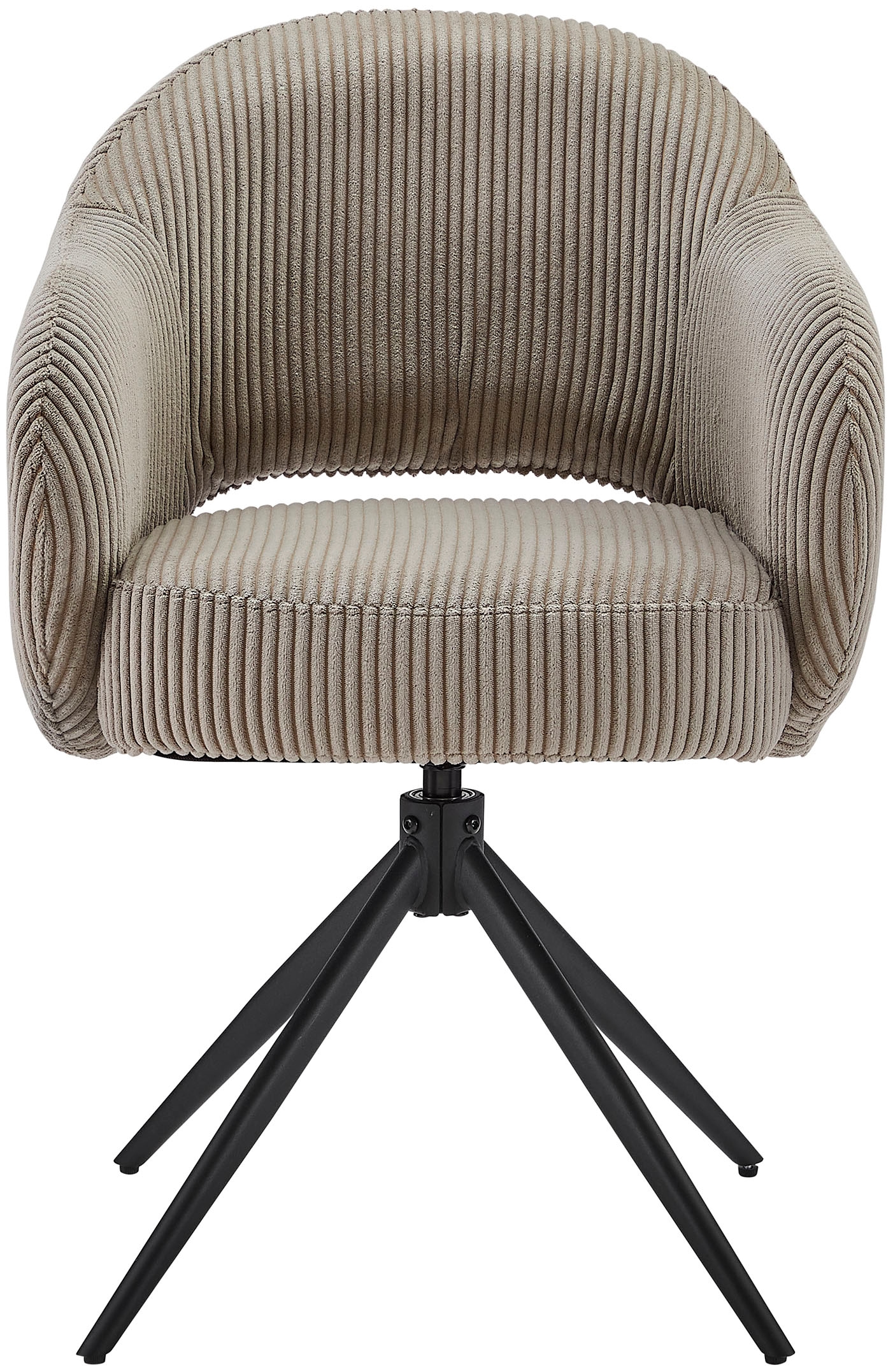 SalesFever Armlehnstuhl »Manchester Cord-Bezug« () 1 Stk.mit 360° Drehfunktion