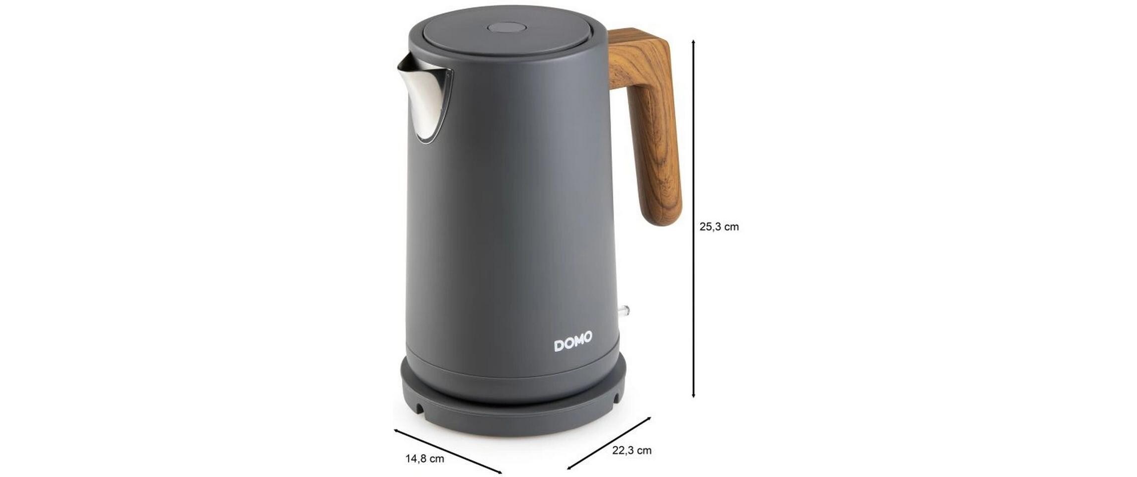 Domo Chauffe-eau »DO9268WK 1,7 l« 1,7 l 2200 W avec socle 360° et filtre à calcaire