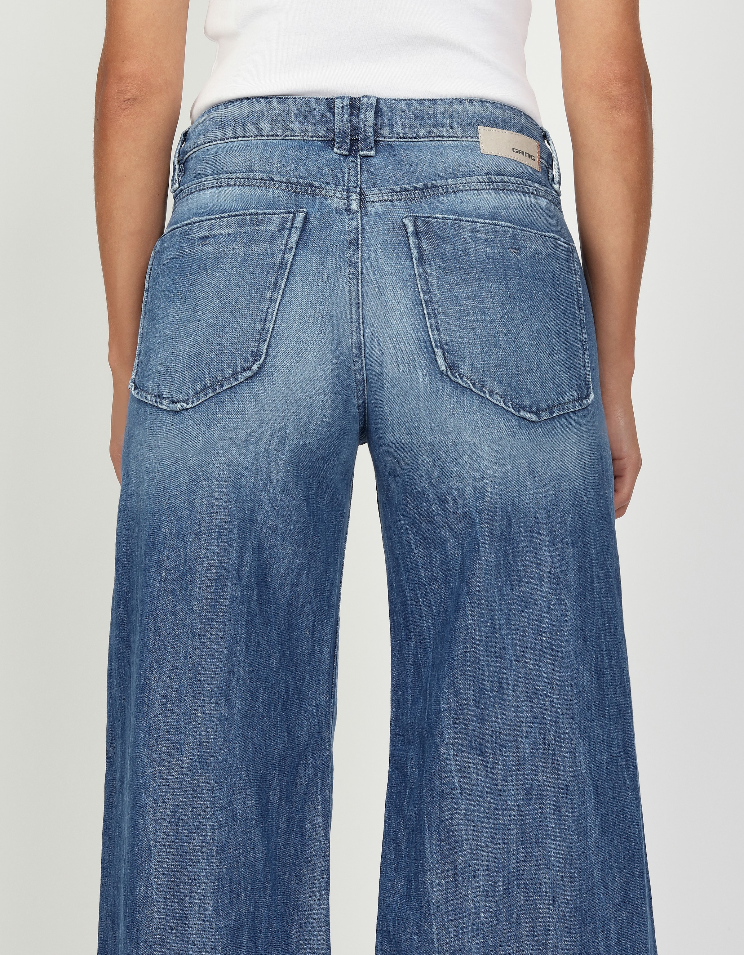 GANG Weite Jeans »94MONA«, mit weitem Bein und offenen Saumabschluss