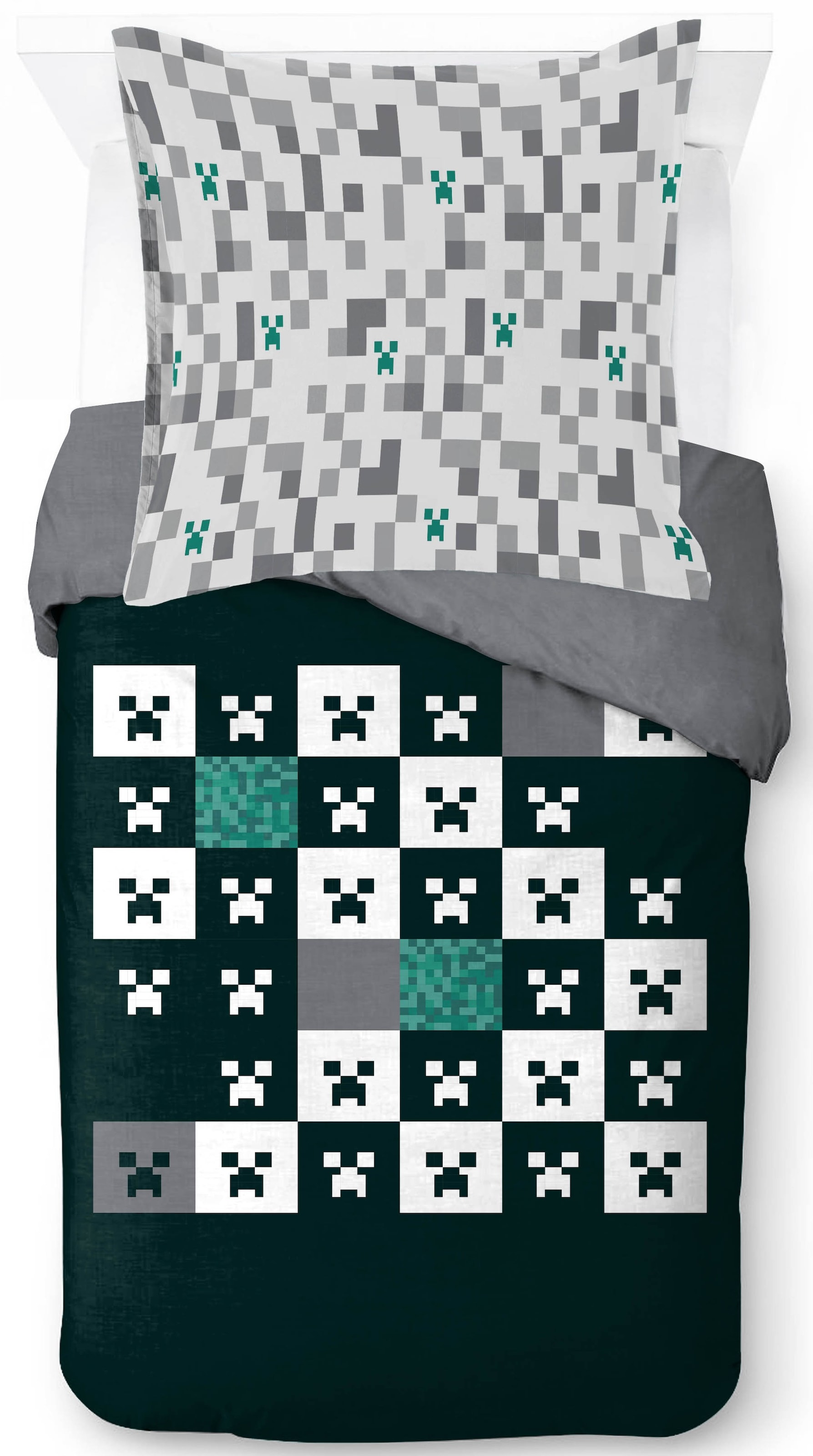 Image of Minecraft Kinderbettwäsche "Minecraft Creeper" 2 100% Baumwolle