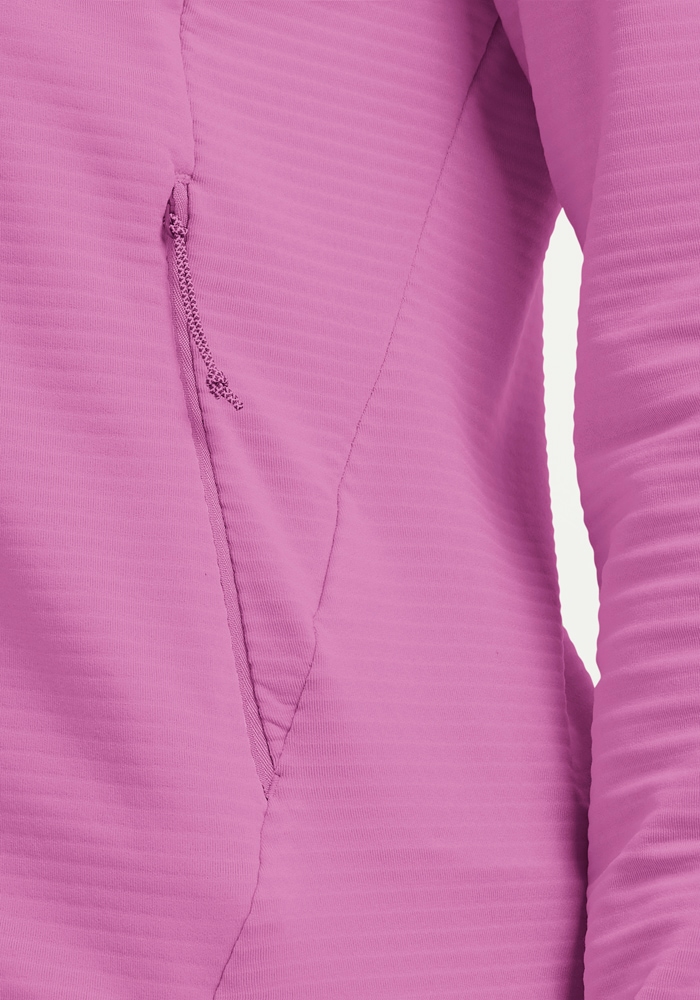 Jack Wolfskin Veste polaire »LITESTRIDE HOODED FZ W« avec capuche avec poches zippées et poche poitrine