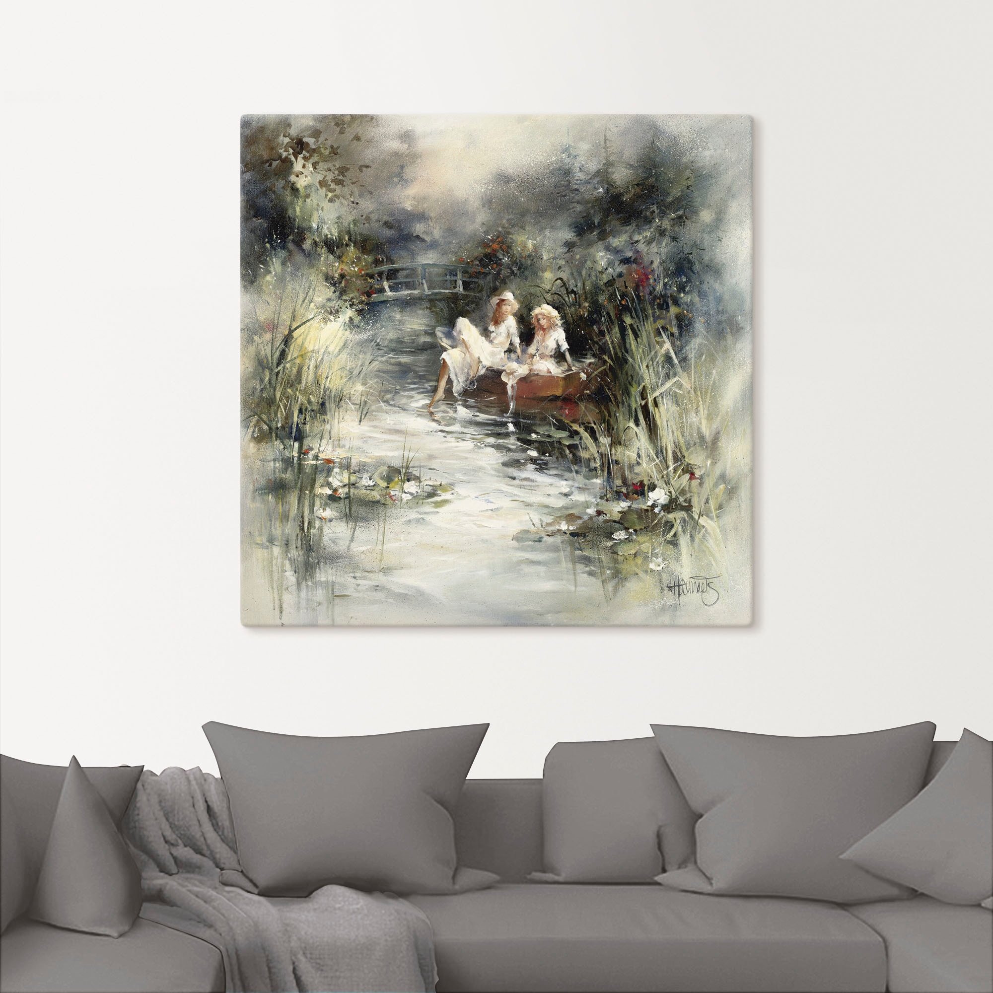 Artland Wandbild »Frühlingsschein«, Frau, (1 St.), als Leinwandbild, Poster, Wandaufkleber in verschied. Grössen