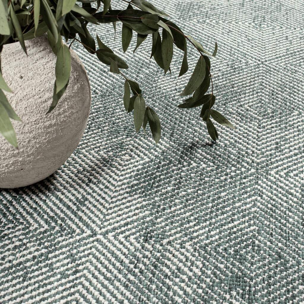 Carpet City Outdoorteppich »DUO RUG 5845« rund 5 mm Höhe Wendeteppich Wetterfest In- & Outdoor, Balkon, Terrasse, Wohnzimmer