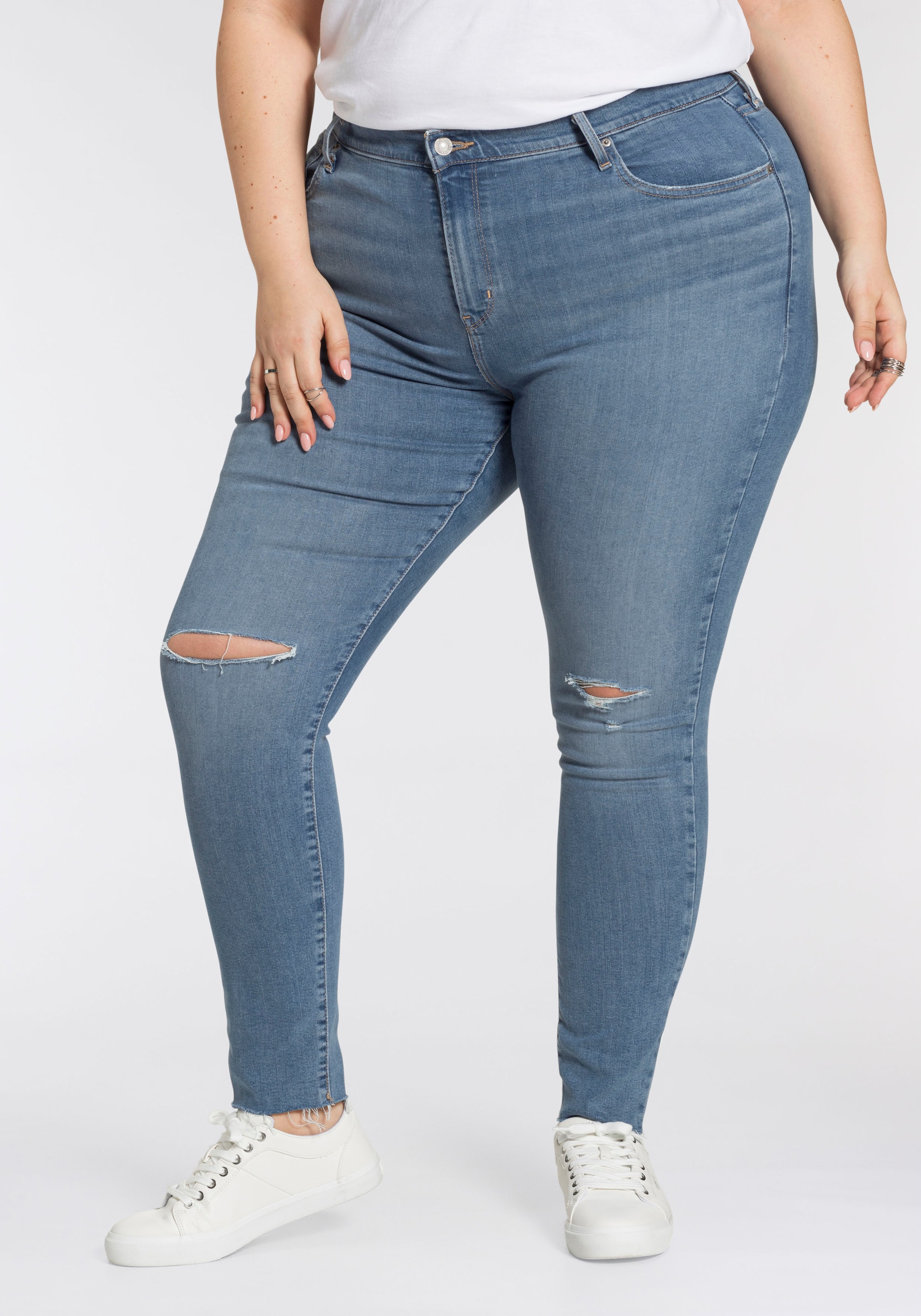 Image of Levi's® Plus Skinny-fit-Jeans »721 PL HI RISE SKINNY«, Mit ausgefranstem Saum bei Ackermann Versand Schweiz