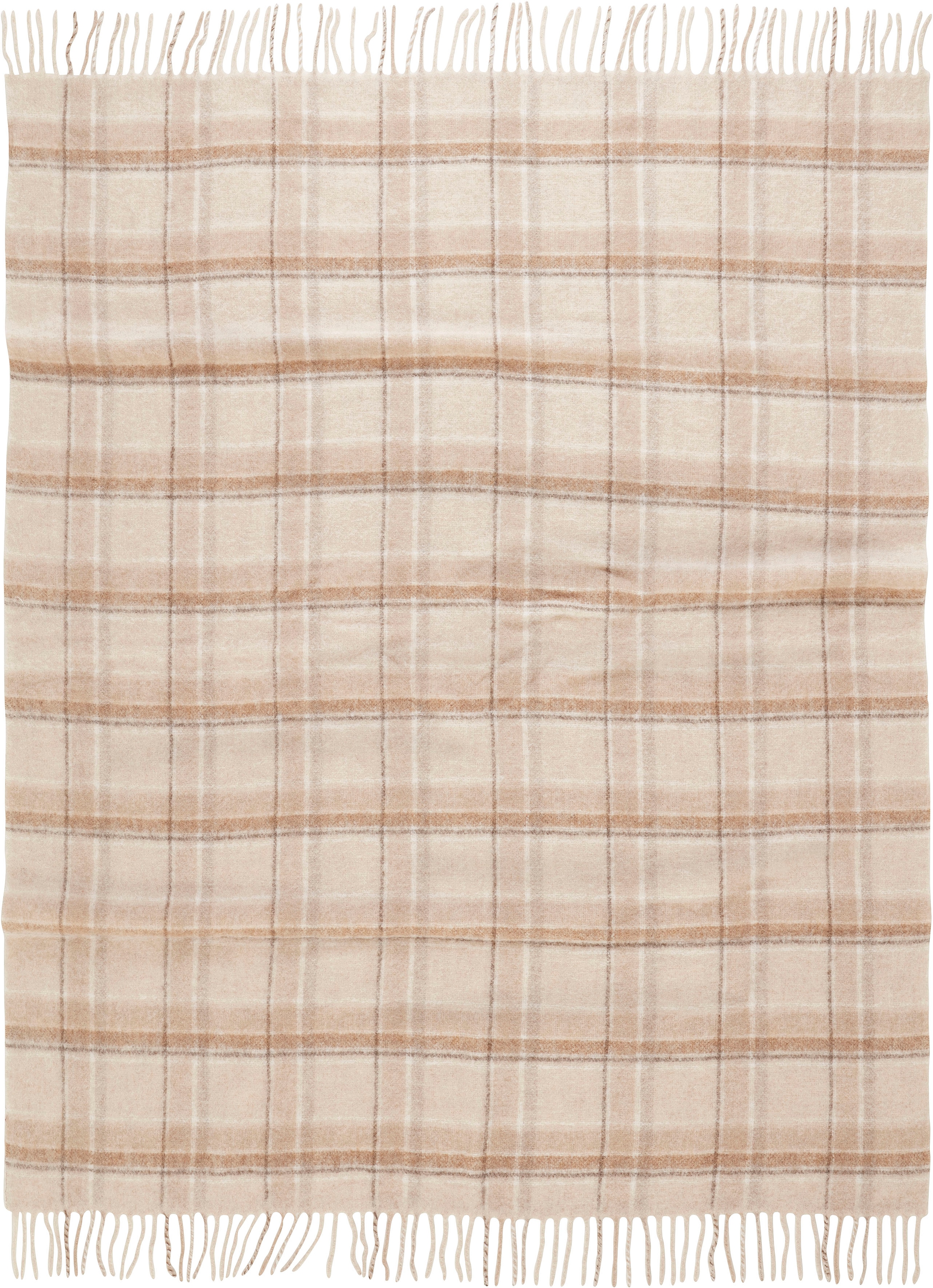 LeGer Home by Lena Gercke Plaid »Sinja«, mit Fransen, Kuscheldecke