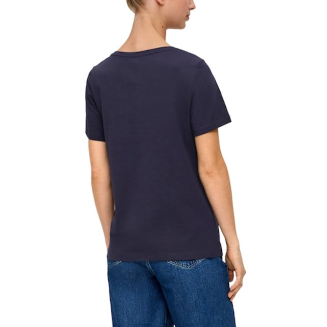 s.Oliver T-Shirt, mit Aufschrift vorne Acheter confortablement