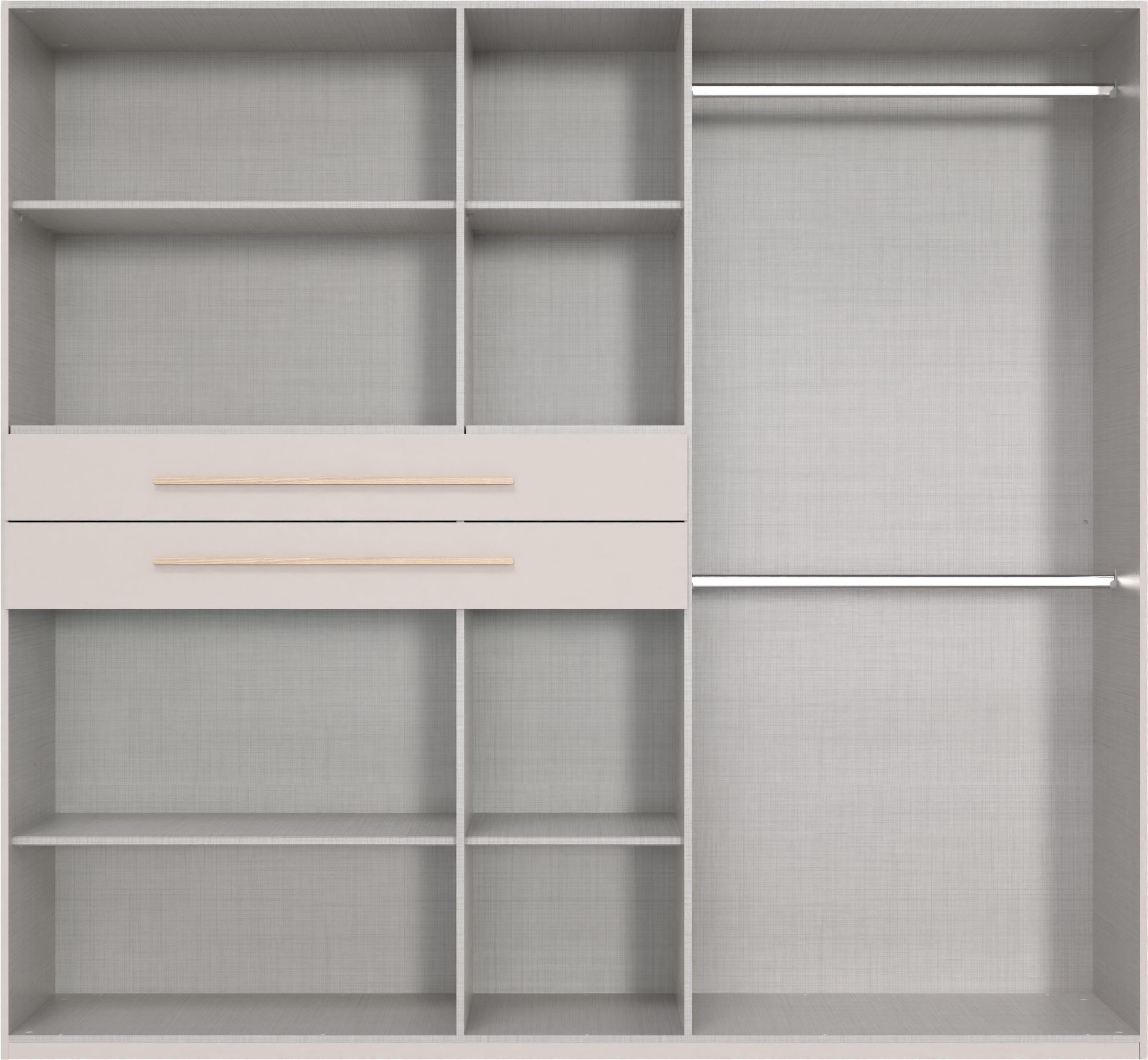 Wimex Armoire à portes battantes »Digit Kleiderschrank wahlweise mit oder ohne Spiegel« Armoire de chambre best-seller au design moderne,  disponible en largeurs 225cm ou 270cm (avec 8 ou 10 portes)