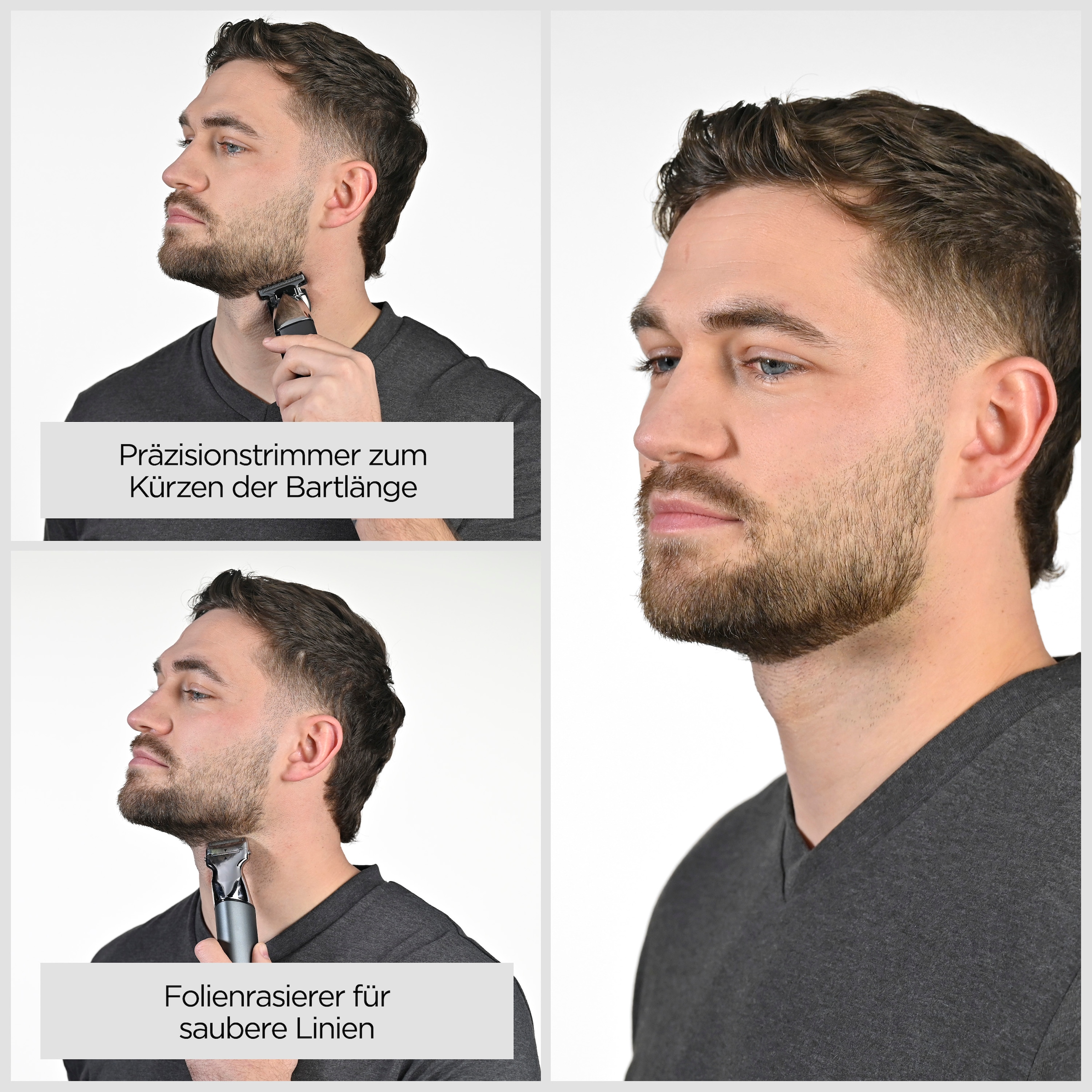 BaByliss Trimmer multifonctionnel »BaByliss Super-X Metal 15-in-1 Multitrimmer für Bart & Körper, MT996E« 4 Aufsätze 15 Aufsätze und Kammführungen, USB-Ladestation, kabellos