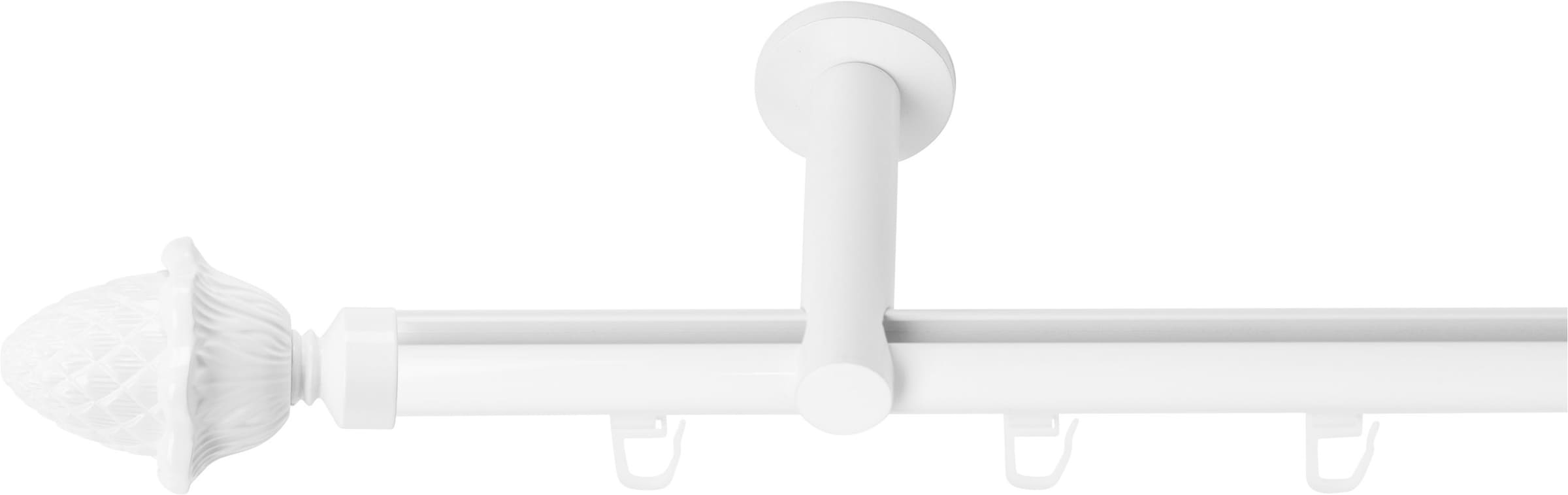 SN DECO GROUP Gardinenstange Ø 19 mm 1 läufig-läufig Fixmass;kürzbar