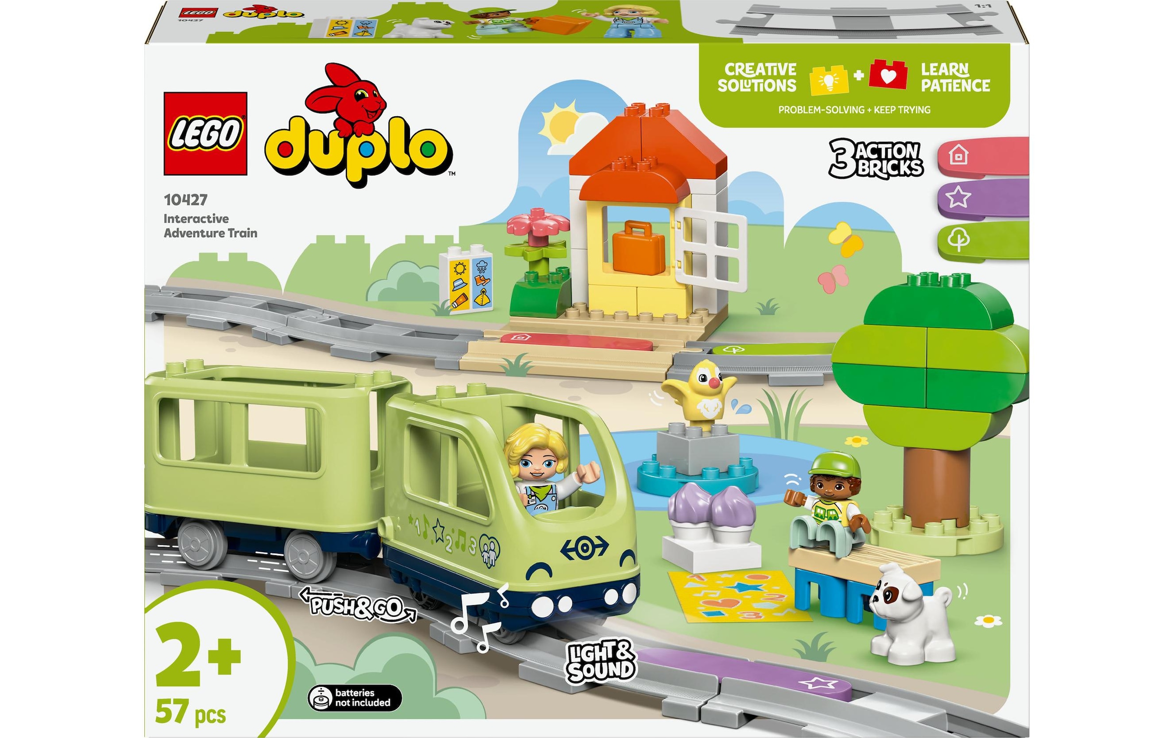 LEGO® Spielbausteine »DUPLO® Interaktive Abenteuer-Eisenbahn 10427«, (57 St.)