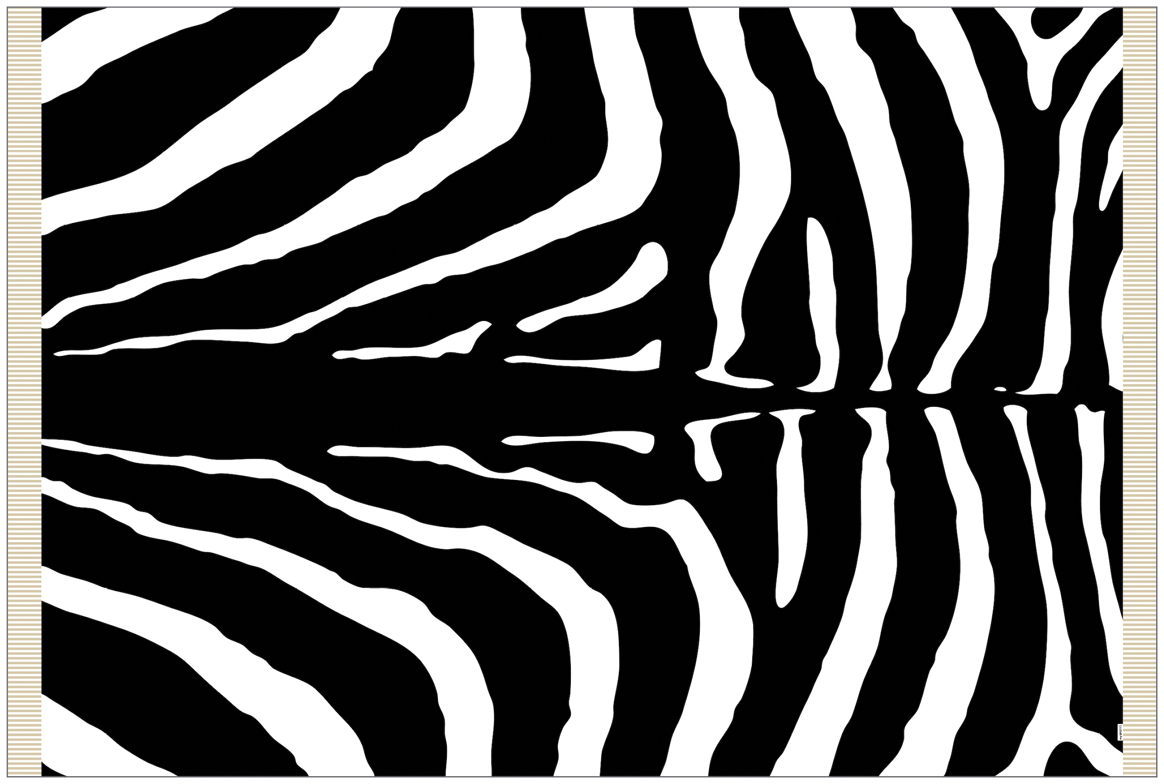 »Buddy MySpotti Rosalie jetzt kaufen statisch Zebra G«, rechteckig, Vinylteppich haftend,