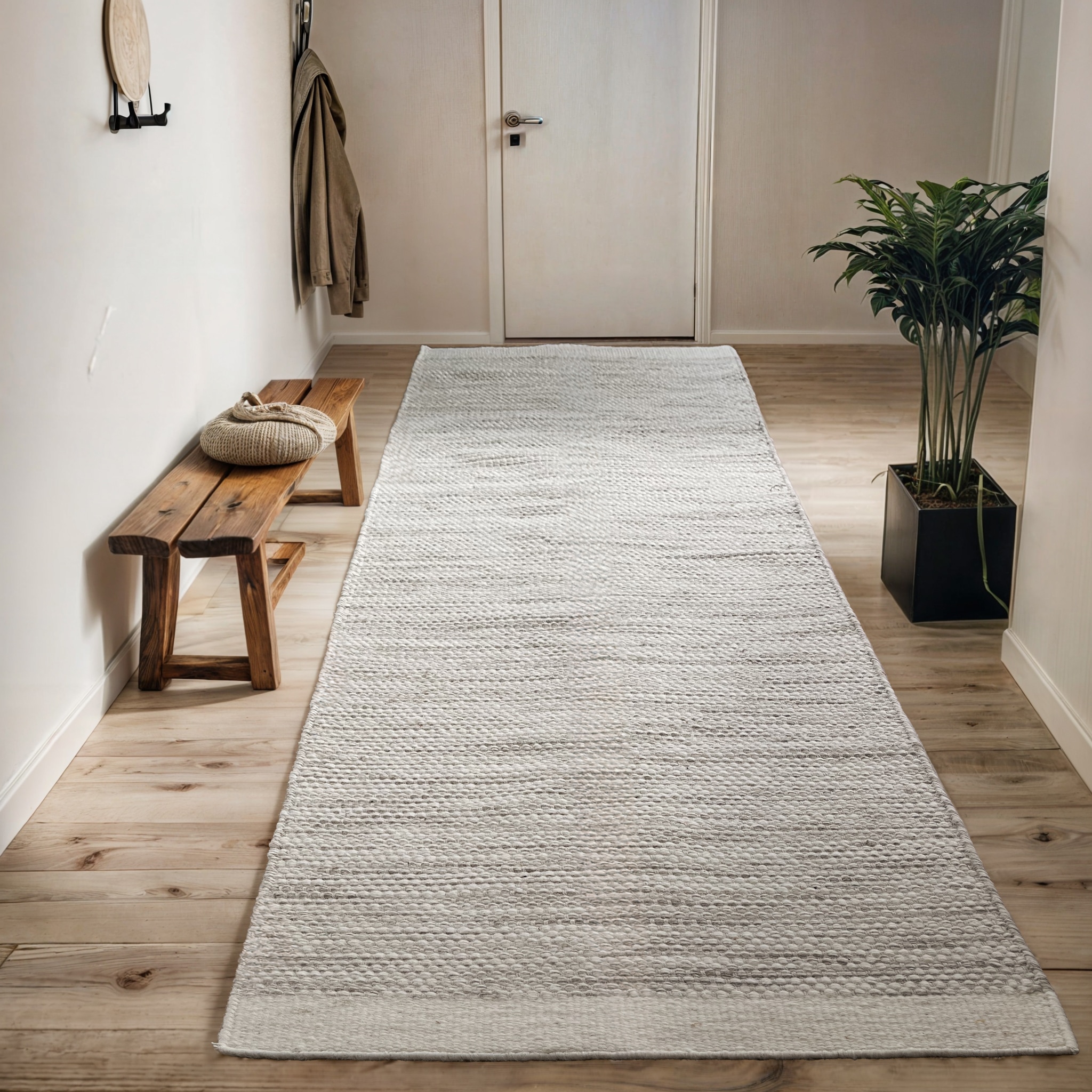 Image of Myflair Möbel & Accessoires Wollteppich "WOOLY DREAM" rechteckig 10 mm Höhe handgewebter Wendeteppich, meliert, reine Wolle, Wohnzimmer
