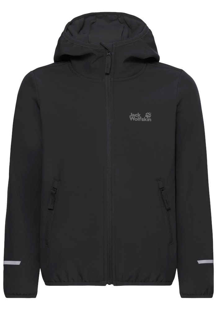 Jack Wolfskin Veste softshell »FOURWINDS JKT K« déperlant, coupe-vent, avec fermeture éclair