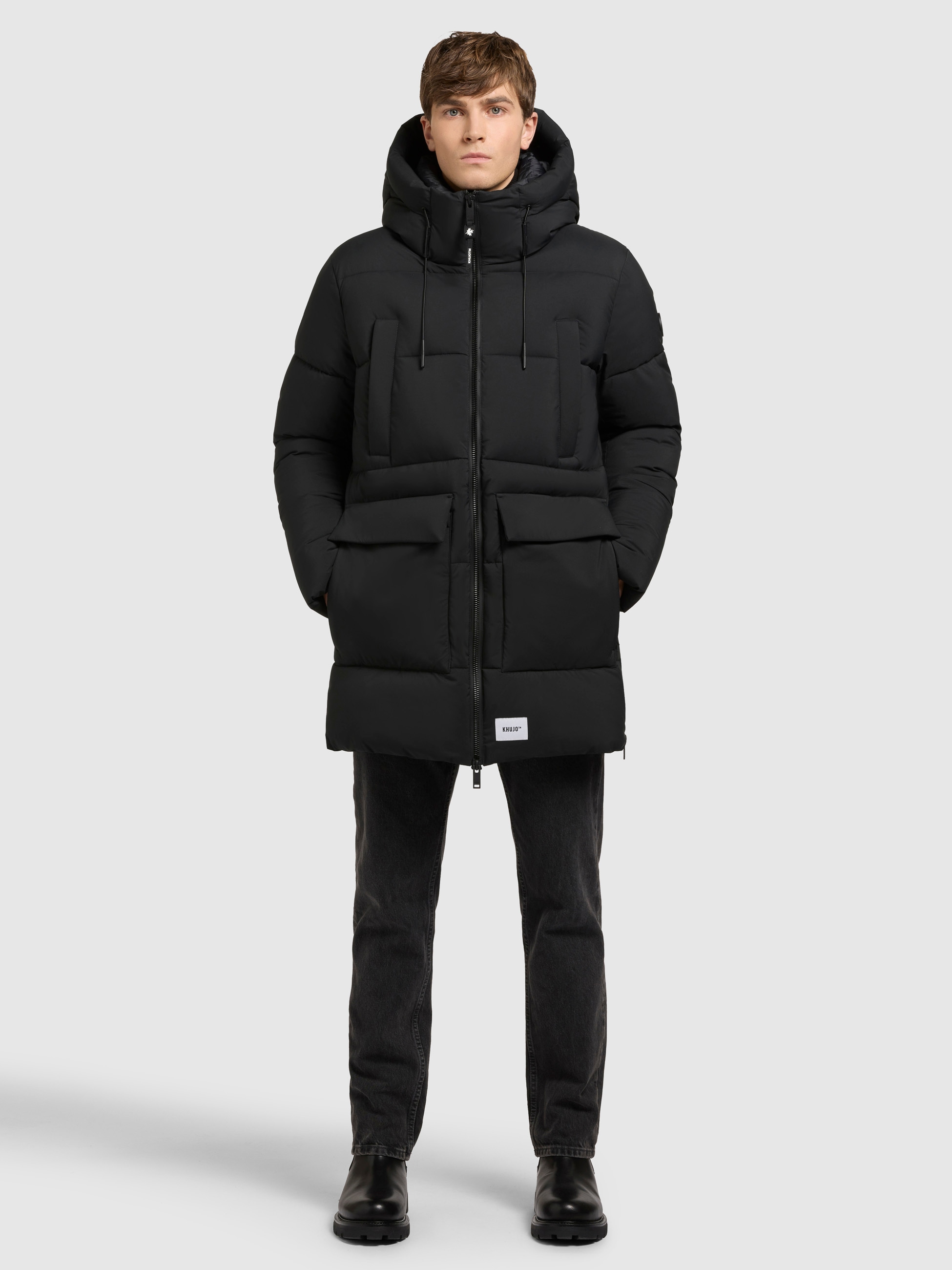 khujo Steppjacke »WELM MATT«, mit Kapuze