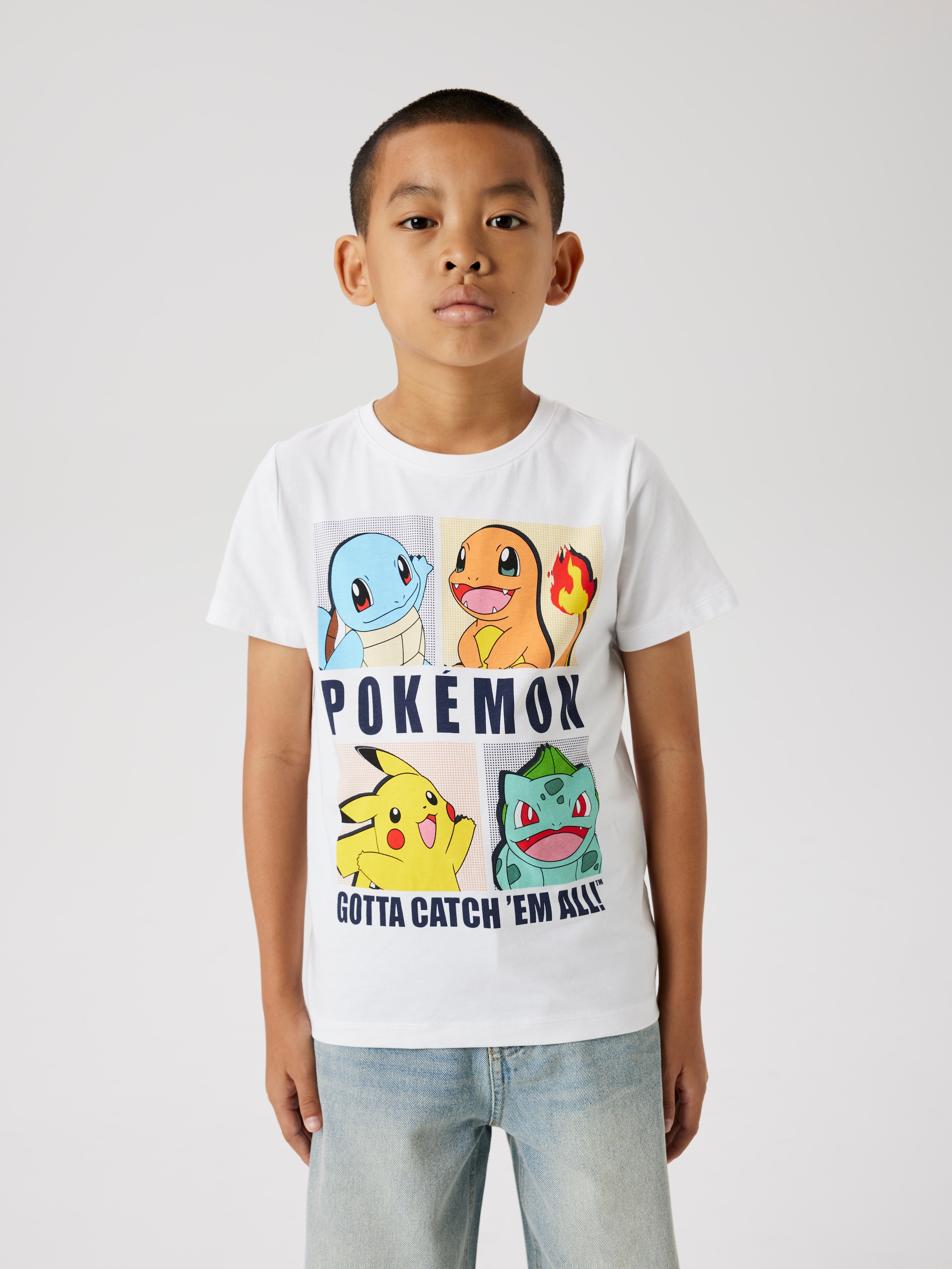 Image of Name It T-Shirt "NKMDAZZ – Shirt mit Pokémon-Print und Rundhalsausschnitt" bedruckt, casual, regular fit, Jersey, Rundhals