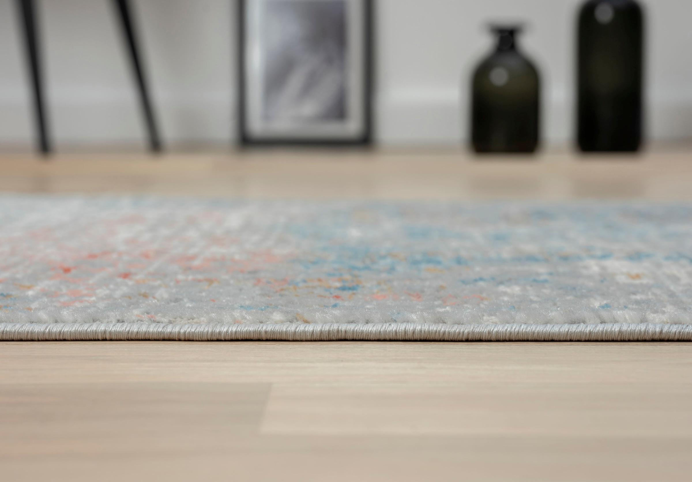 Myflair Möbel & Accessoires Teppich »My Roots« rechteckig 8 mm Höhe Kurzflor, Retro-Design, besonders weich durch Microfaser