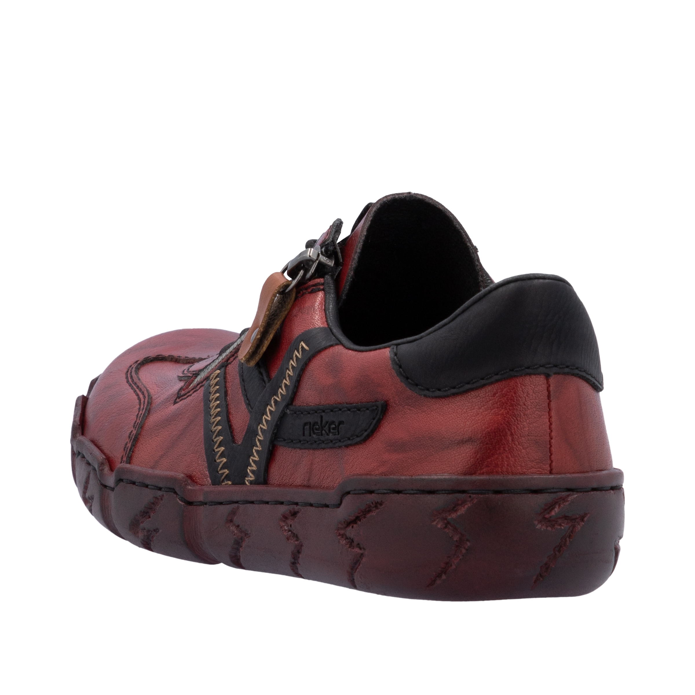 Rieker Sneakers  chaussure à lacets, chaussure basse, chaussure de loisirs avec surpiqûres décoratives