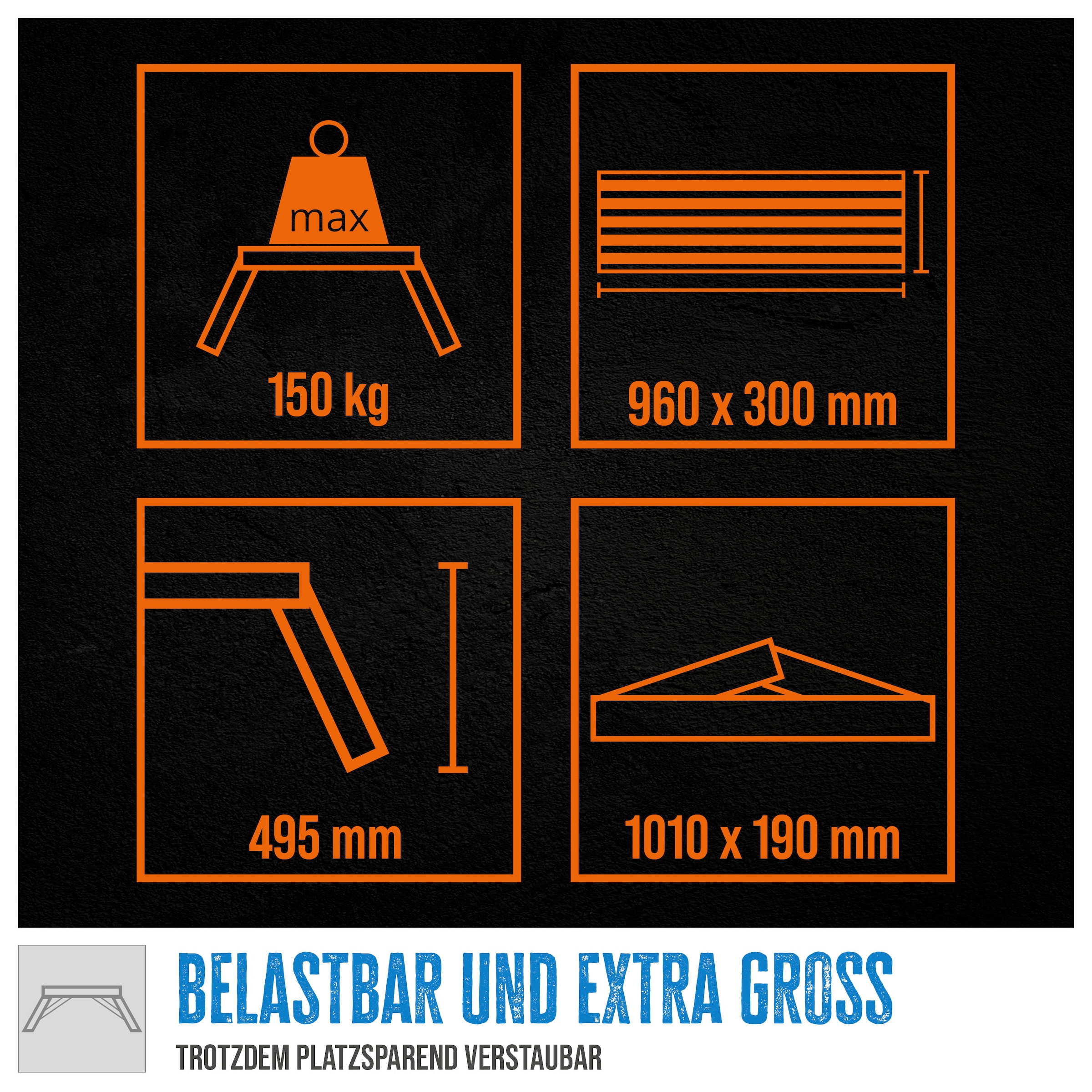 Güde Arbeitsplattform »»GAAP 960«« aus Aluminium