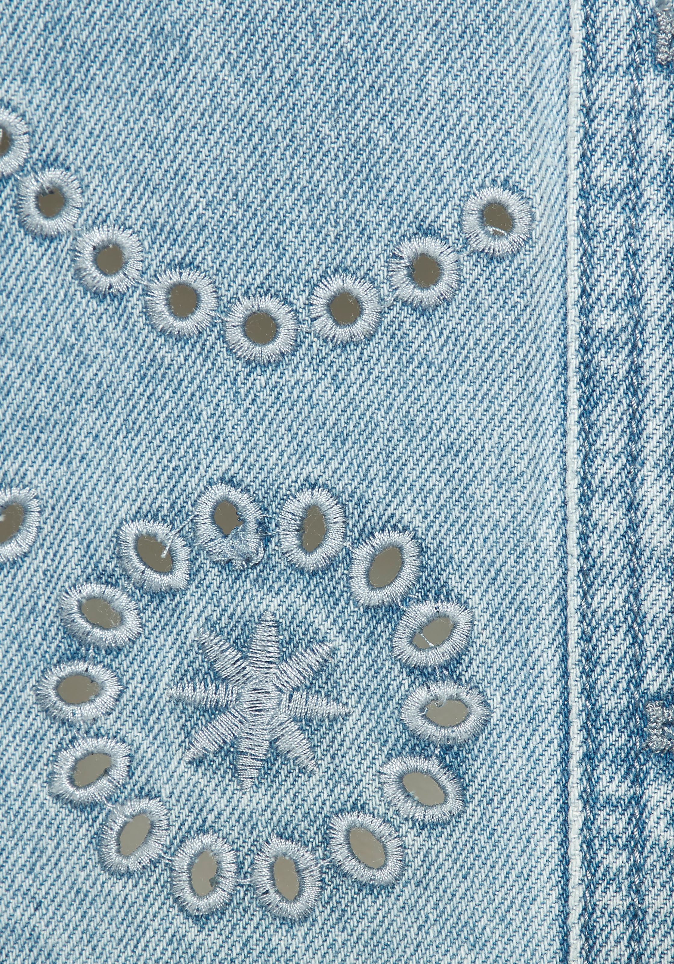 Buffalo Jeansjacke mit Stickereidetails