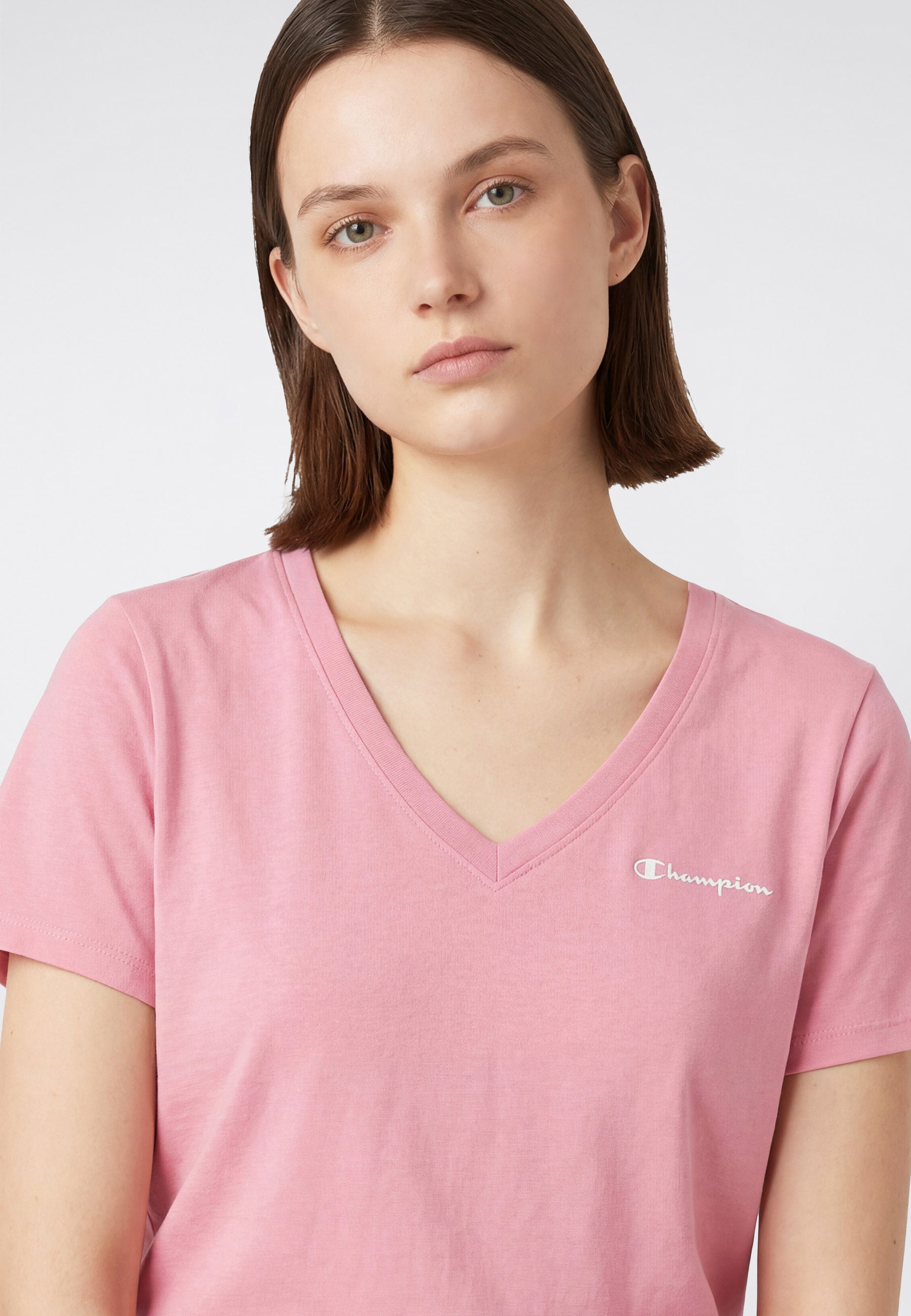 Champion T-shirt »ICONS CONTRAST V-Neck T-Shirt« 1 pièces sportlicher Stil, für sportliche Aktivitäten, Kurzarmdesign