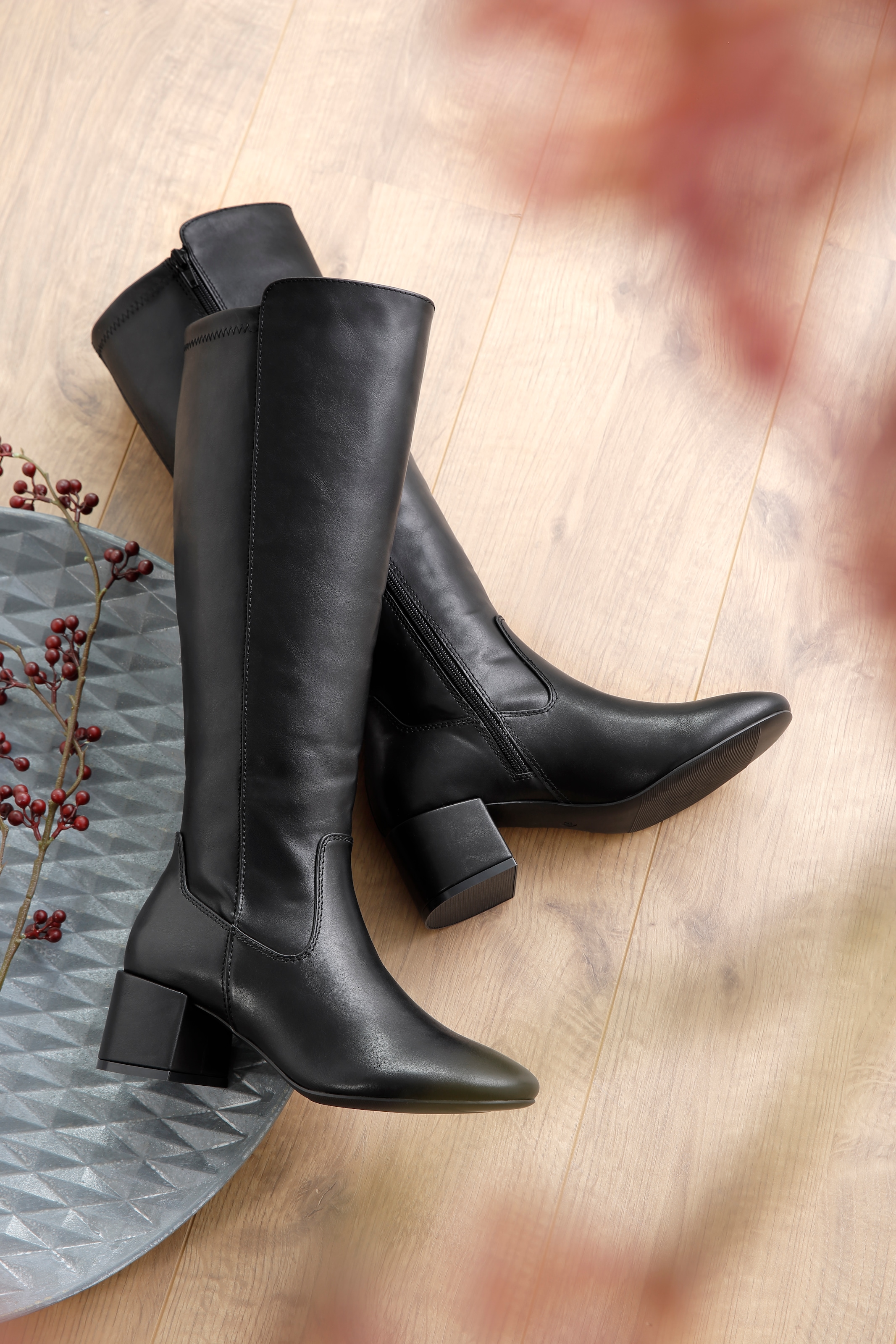 Aniston SHOES Stiefel, Stretchstiefel mit Innen-Reissverschluss - NEUE KOLLEKTION