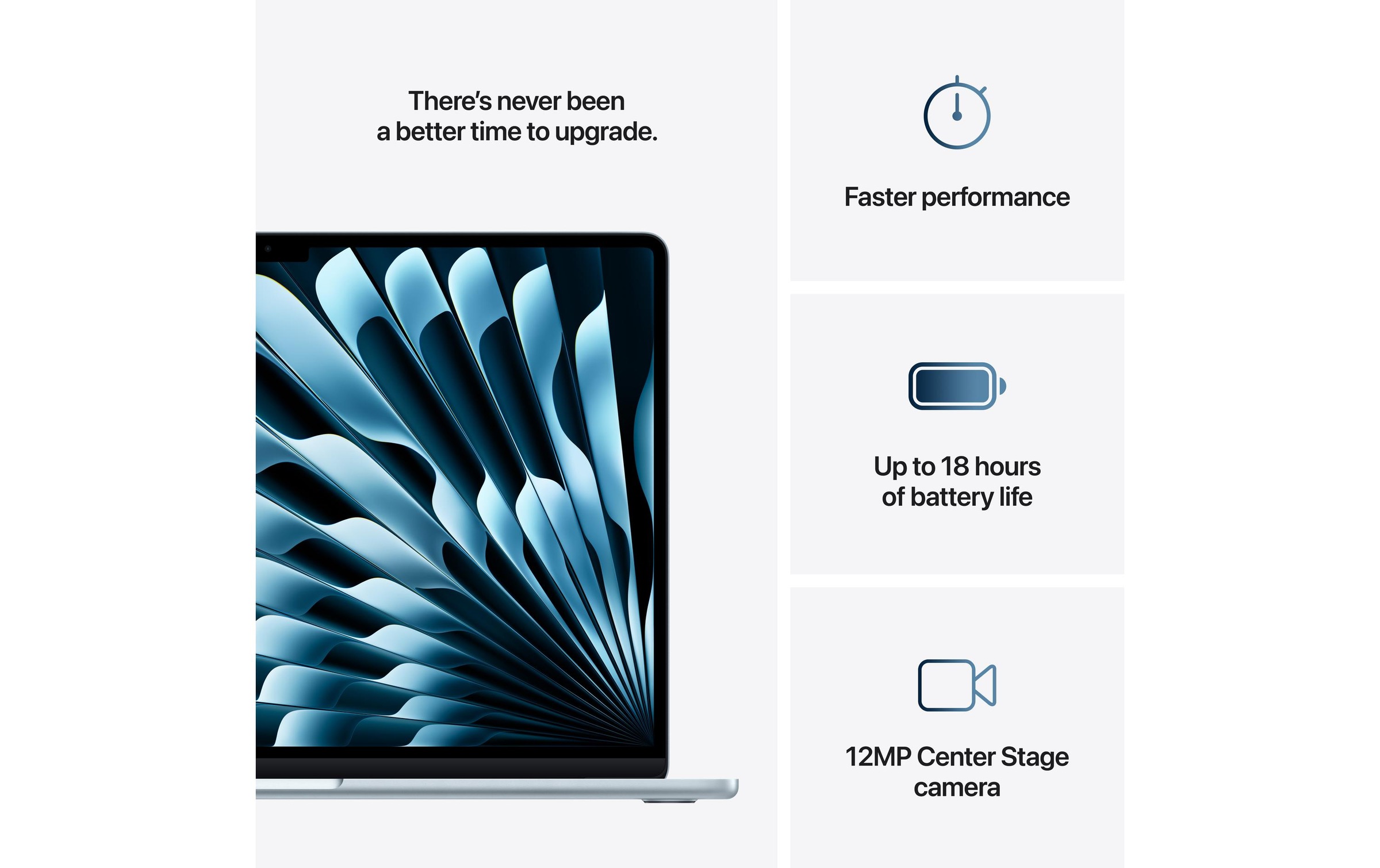 Apple Notebook »Air 15 2025 M4 10C GPU / 16 GB / 256 GB Sky Blue«