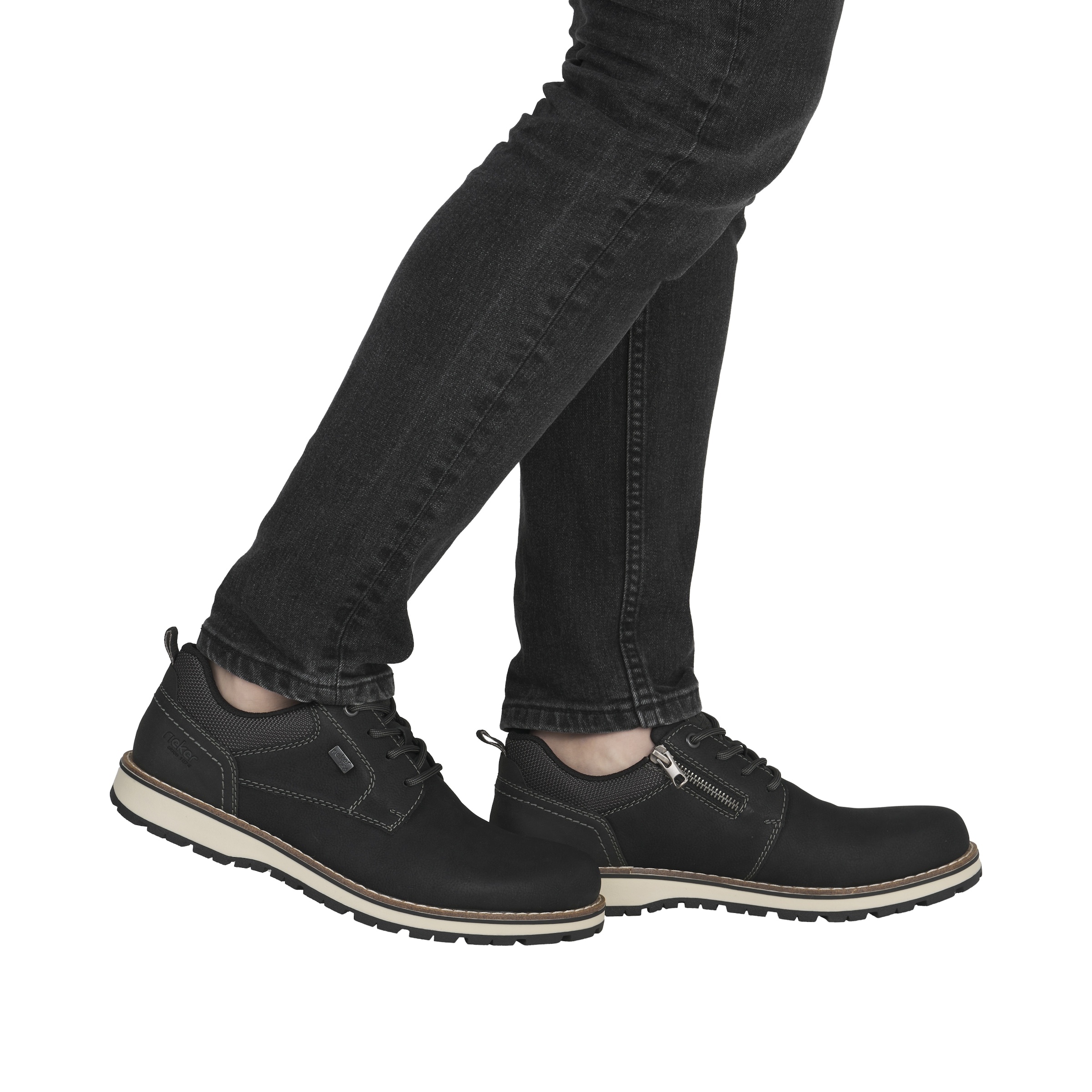 Rieker Schnürschuh  Business Schnürer, Halbschuh, Casual Sneaker mit Innenreissverschluss