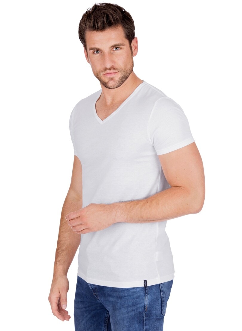 T-Shirt »TRIGEMA V-Shirt Slim Fit«