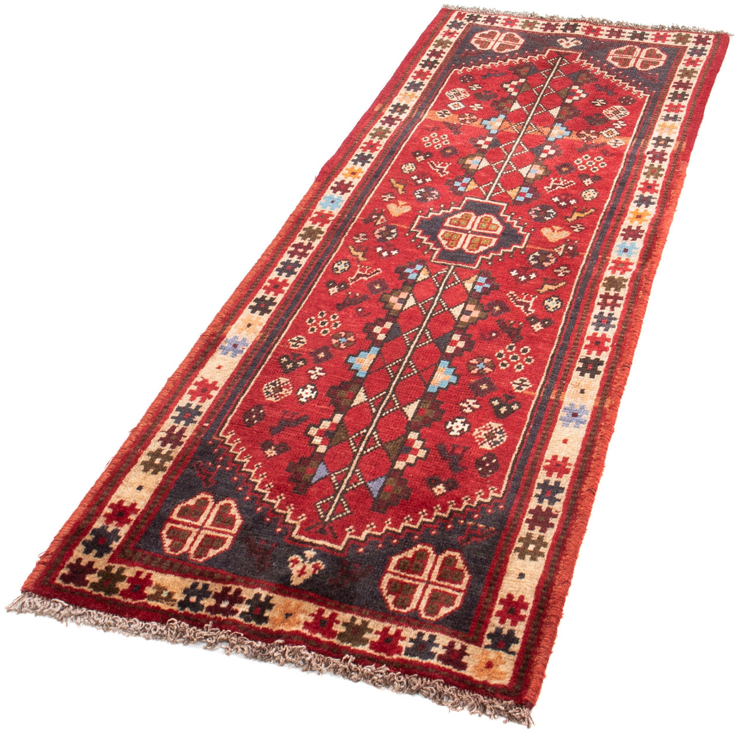 Image of morgenland Orientteppich »Perser - Nomadic - 185 x 64 cm - rot«, rechteckig, 10 mm Höhe, Wohnzimmer, Handgeknüpft, Einzelstück mit Zertifikat bei Ackermann Versand Schweiz