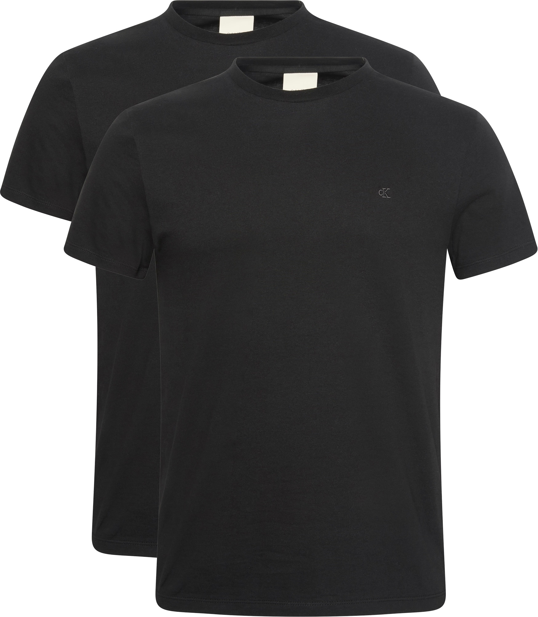 Image of Calvin Klein T-Shirt "2 Pack SS STRETCH COTTON SLIM TEE" Packung, 2 Stk. Rundhalsausschnitt, slim fit