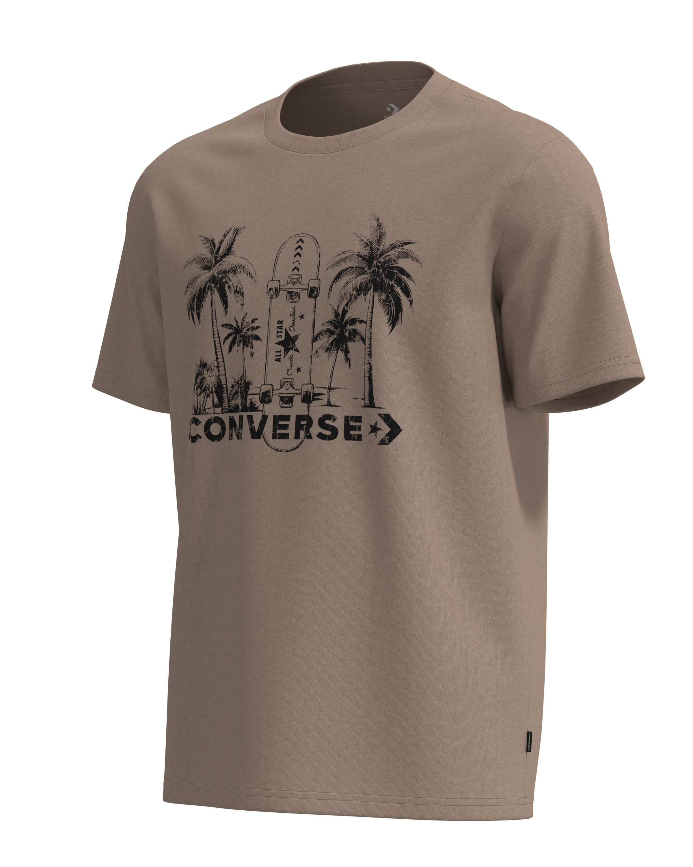 Converse T-Shirt Kurzarm, für Erwachsene, in den Grössen S bis XXL, aus Baumwolle
