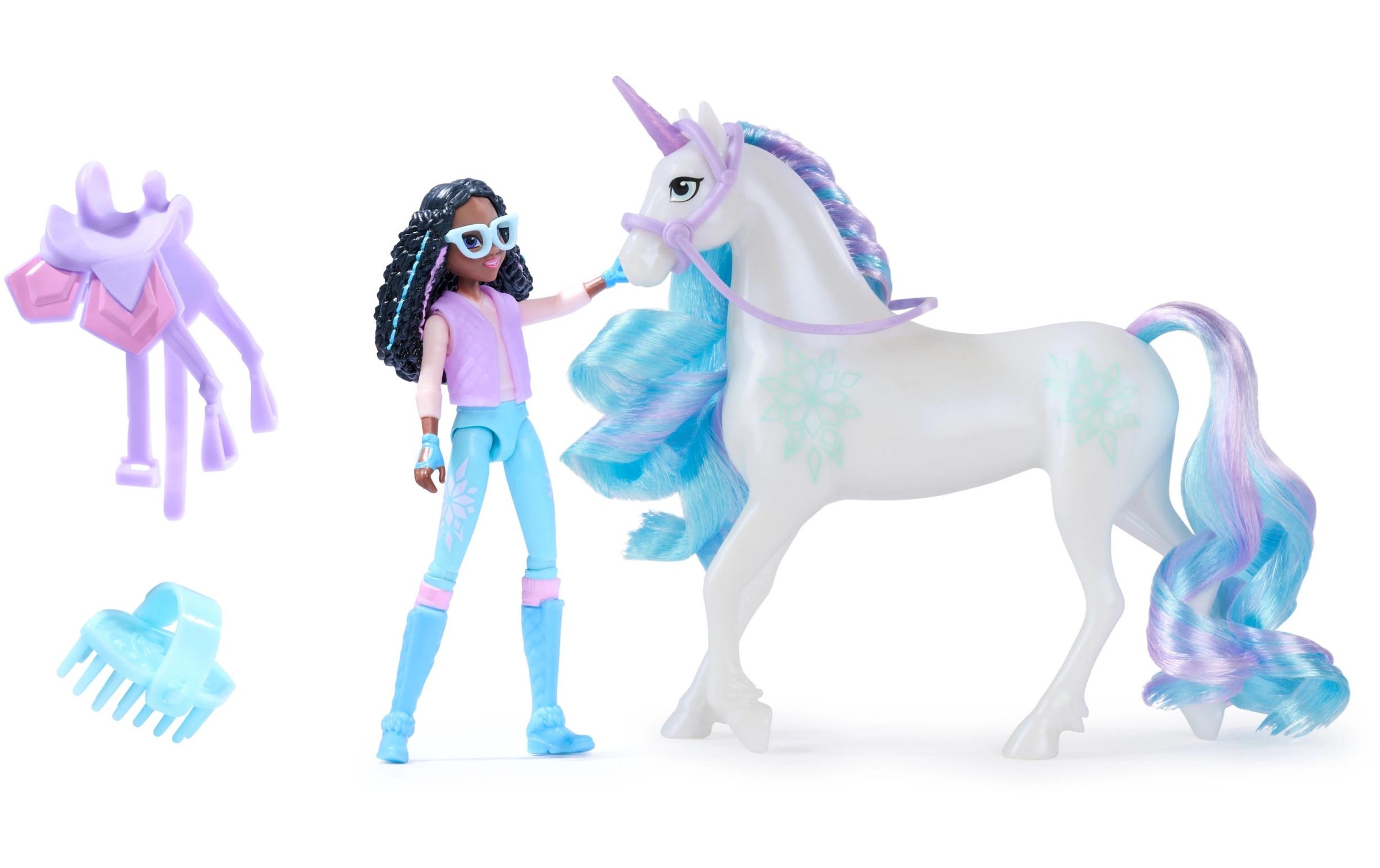 Anziehpuppe »Spinmaster Unicorn Academy Layla Doll & Glacier Unicorn«