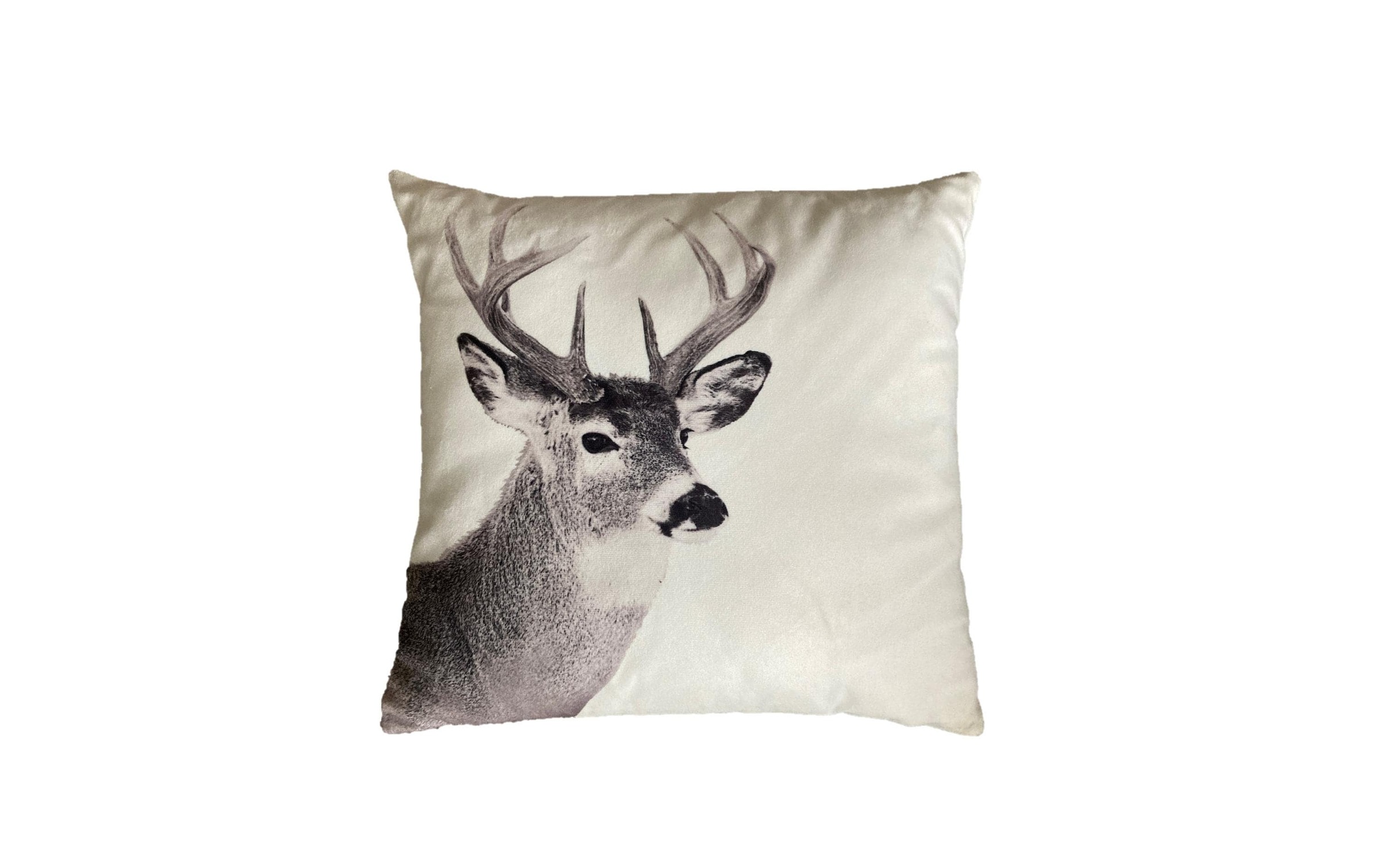 Image of Dekokissen "Dameco gefüllt Hirsch 40 x 40 cm, Beige/Grau"