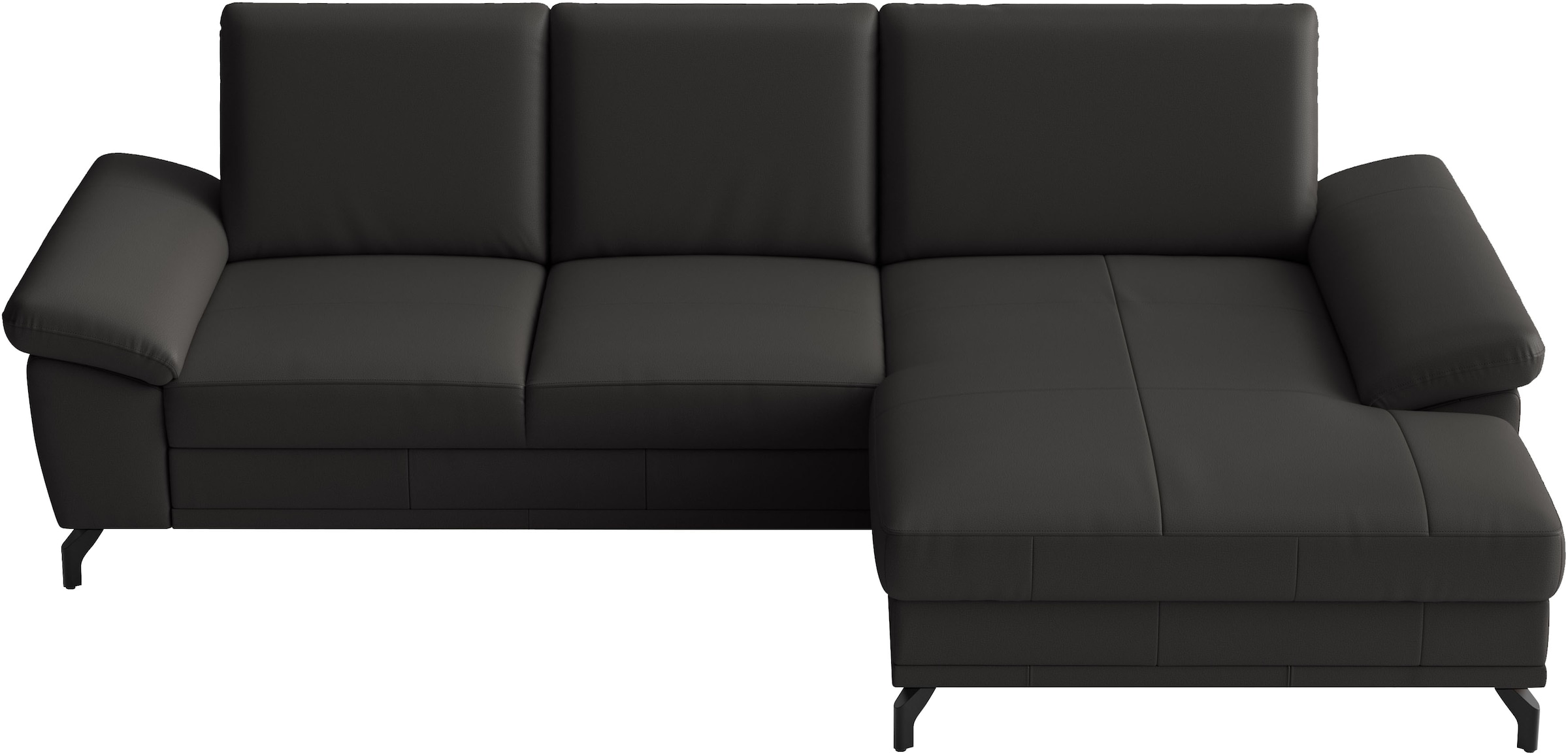 sit&more Ecksofa »Chelsea L-Form, B: 264 cm, Leder« optional mit Bettfunktion und Bettkasten