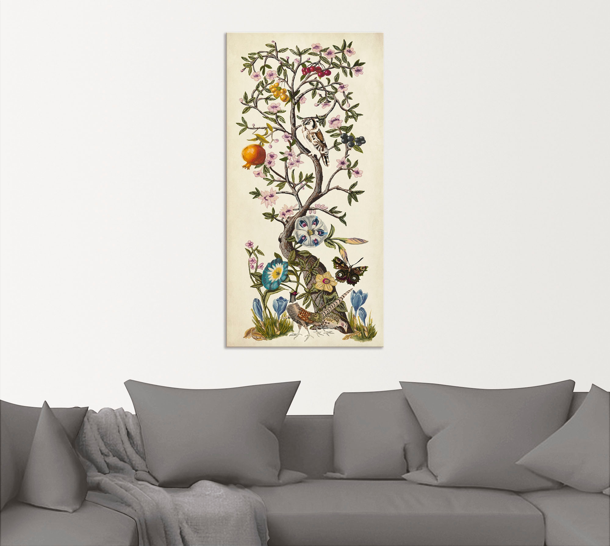 Artland Wandbild »Chinoiserie Natur I«, Pflanzen, (1 St.), als Alubild, Outdoorbild, Leinwandbild, Poster in verschied. Grössen