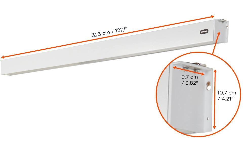 Celexon Motorleinwand »Batterie V2.0 Motor Pro Plus 300x169 cm«