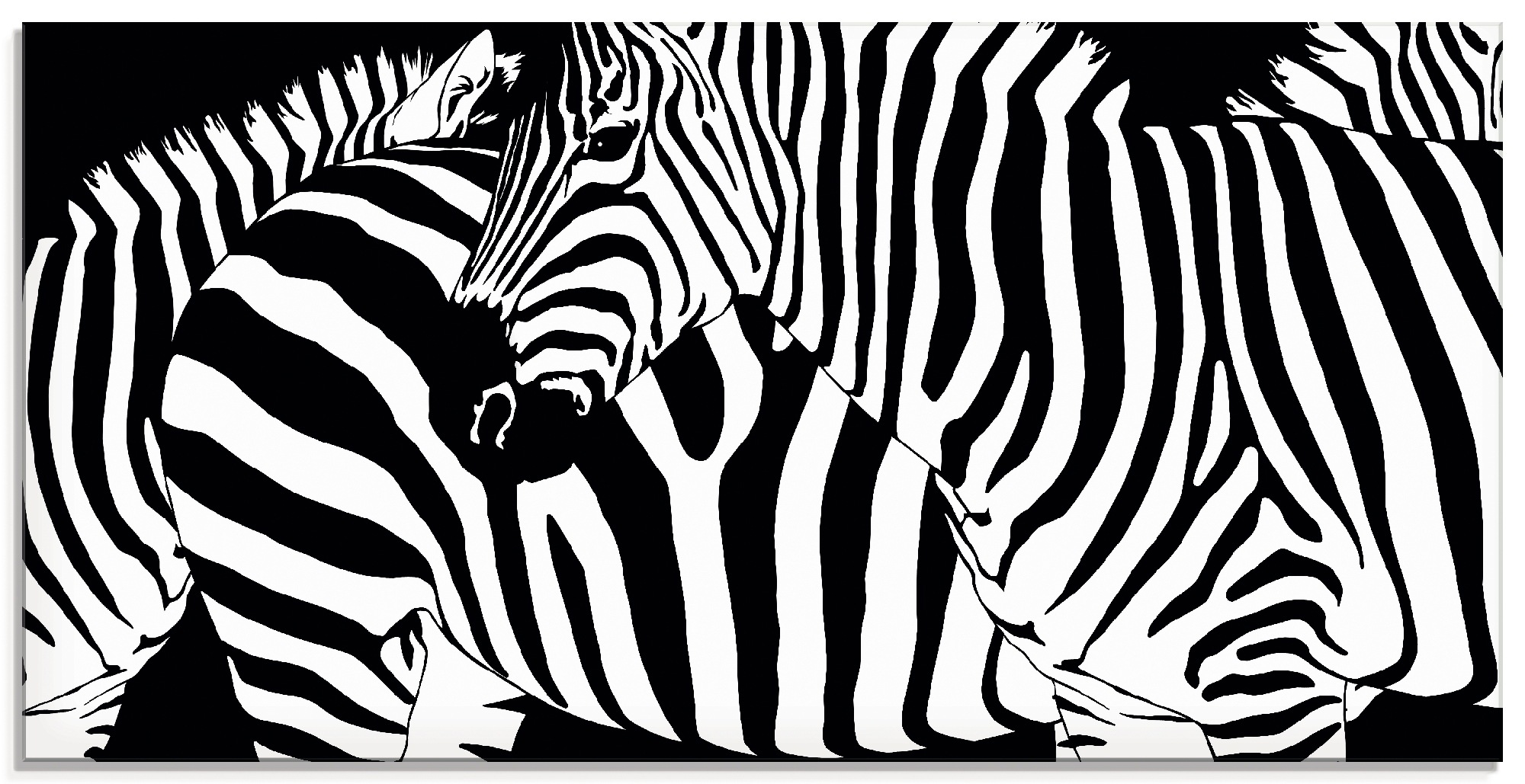 Image of Artland Glasbild »Zebrastreifen«, Wildtiere, (1 St.) bei Ackermann Versand Schweiz