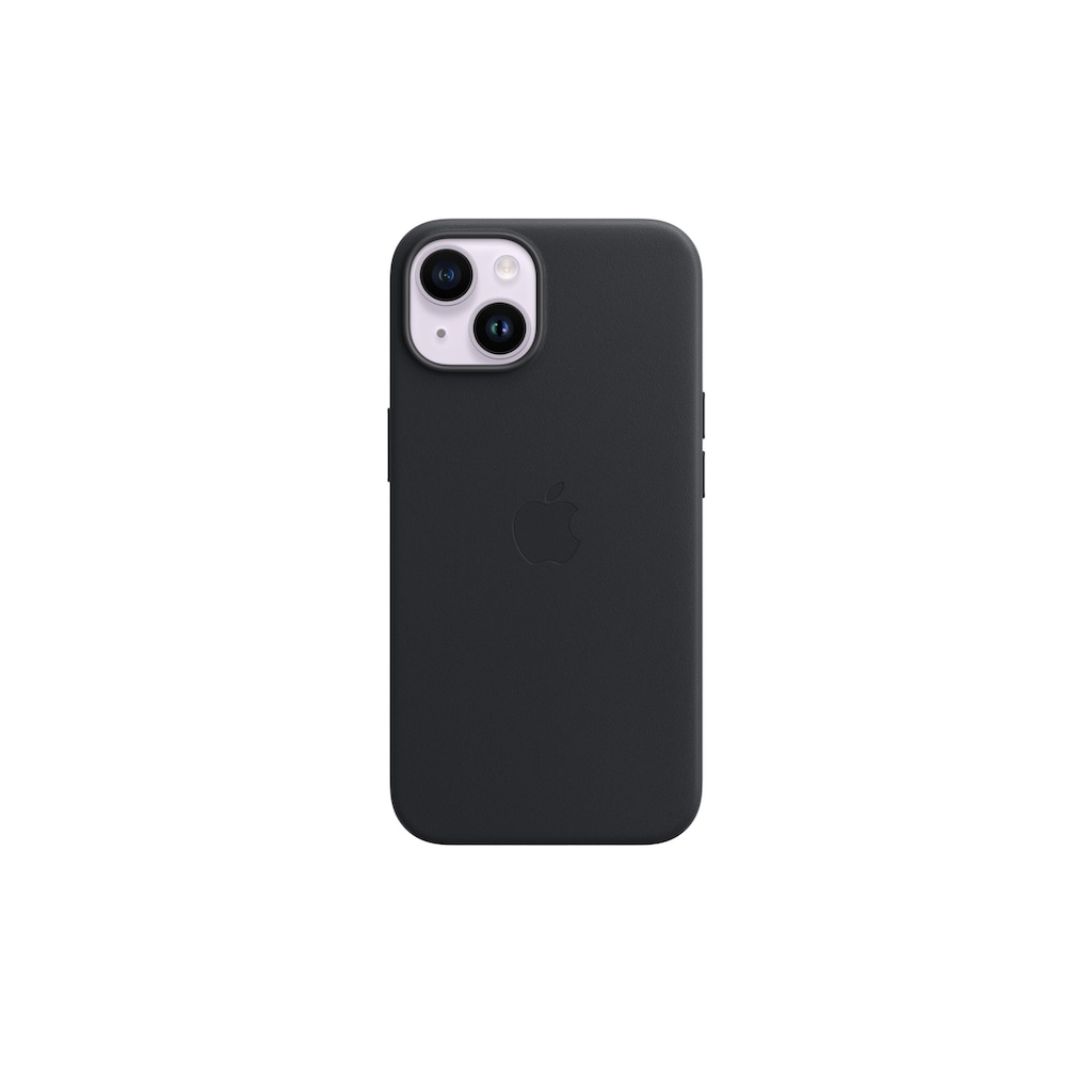 Apple Smartphone-Hülle »Leather Case Black«, iPhone 14