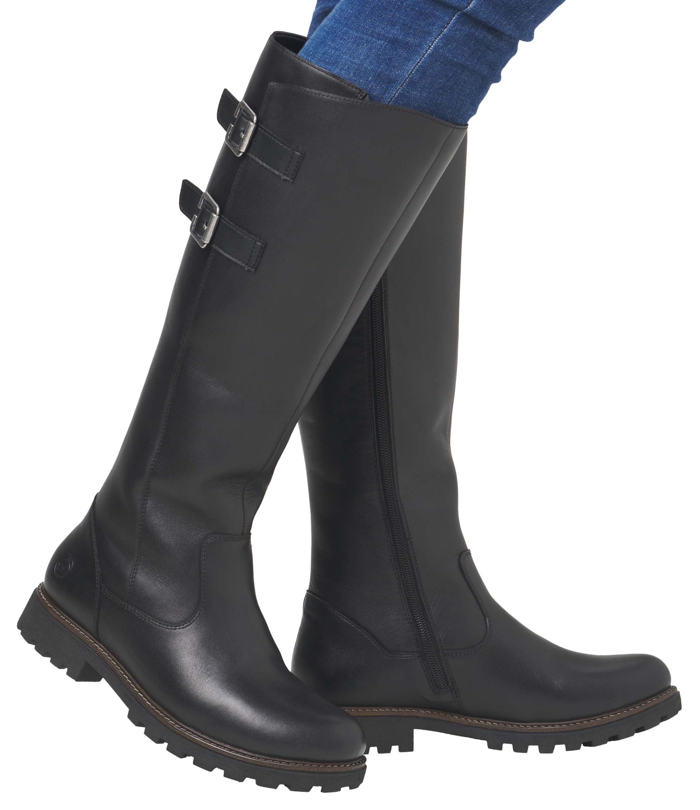 Remonte Winterstiefel, Blockabsatz, Stiefel, Langschaftstiefel mit Innenreissverschluss
