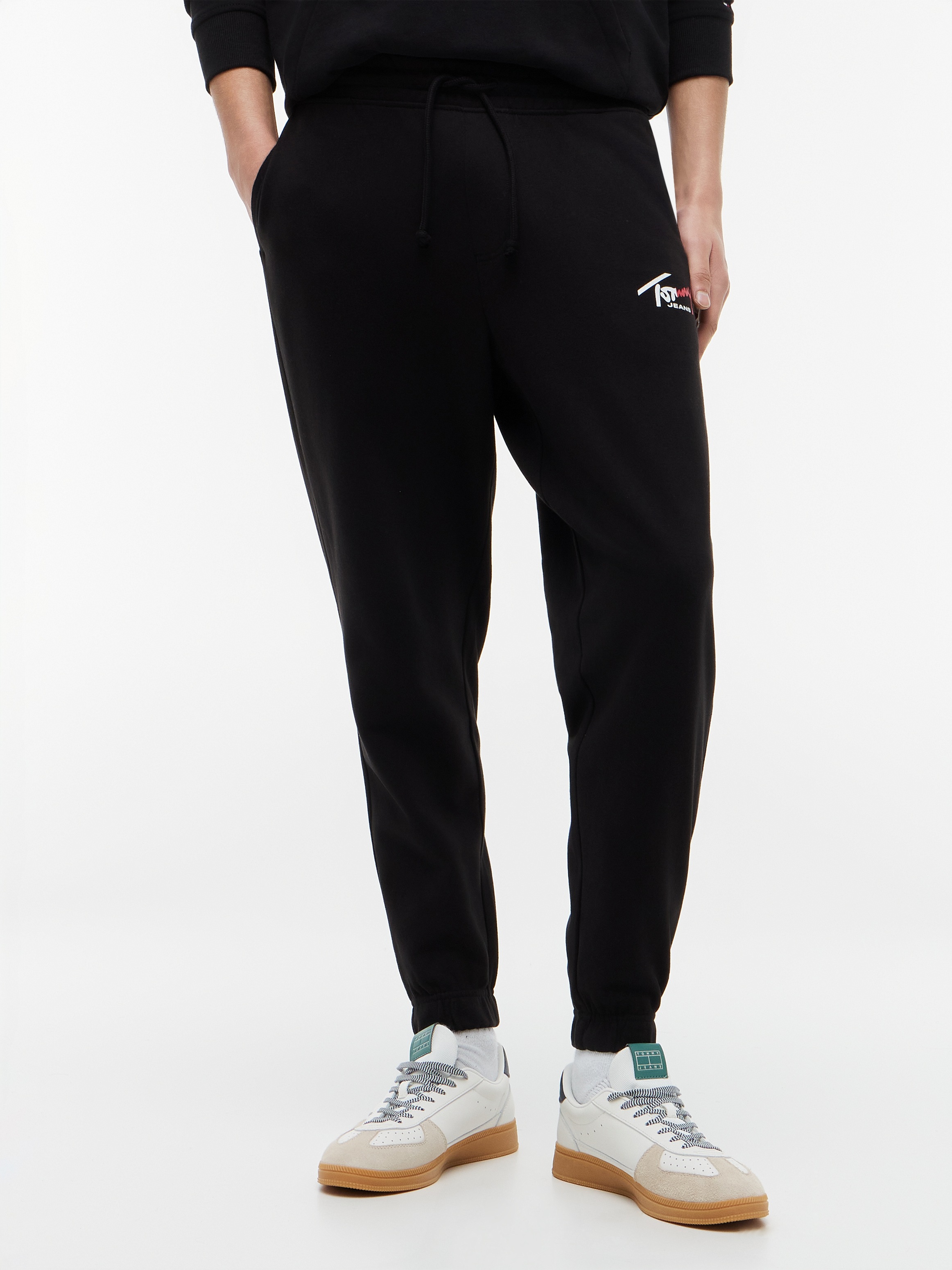 Image of Tommy Jeans Jogginghose "TJM REGULAR SIGNATURE" mit Logo und Bündchen