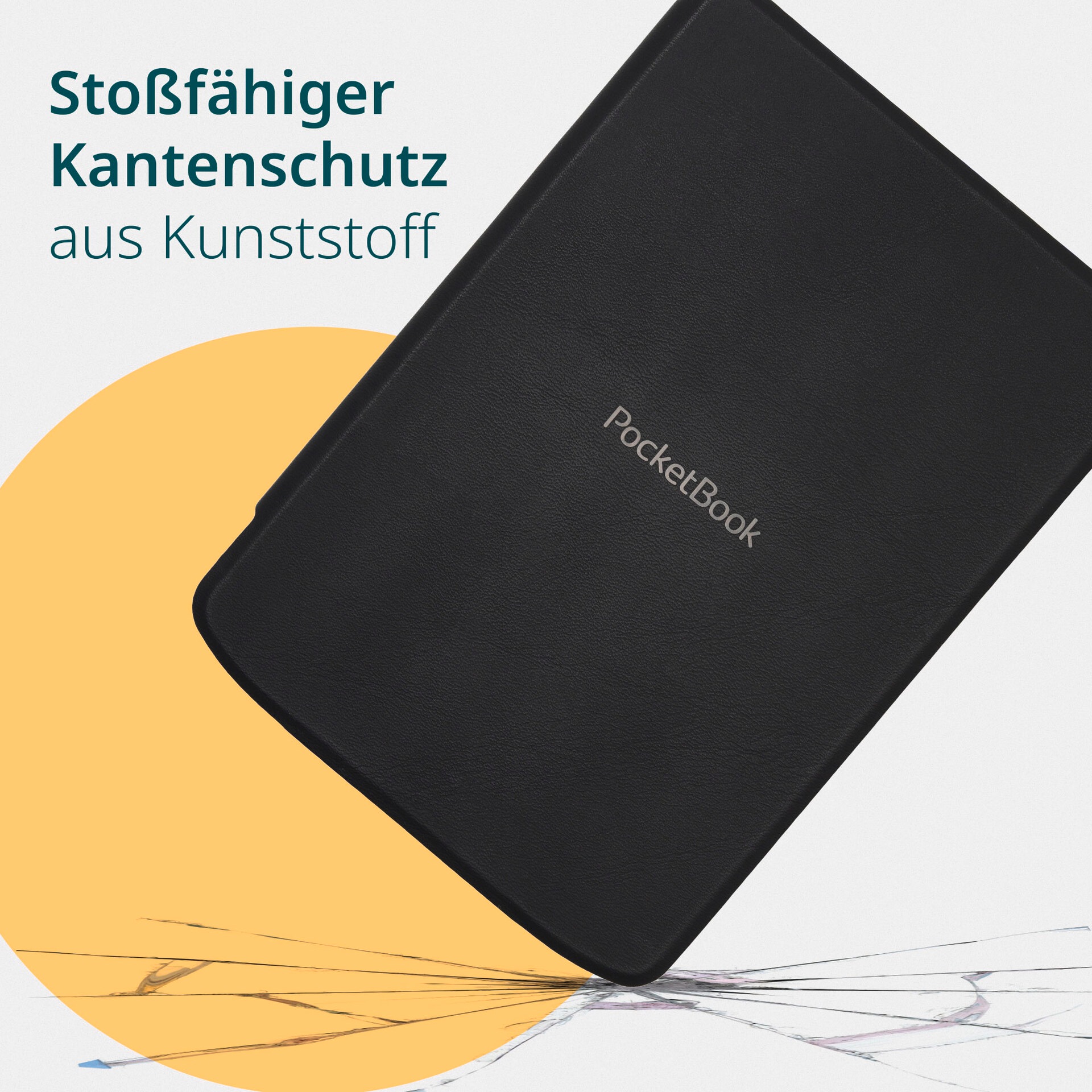 PocketBook E-Reader-Hülle »Shell Strap Cover für PocketBook Verse, Verse Pro und Verse Lite«, PocketBook Verse-PocketBook Verse Pro-PocketBook Verse Lite, Backcover, Schutzhülle, Handyschutzhülle, Case, Schutzcase, stossfest